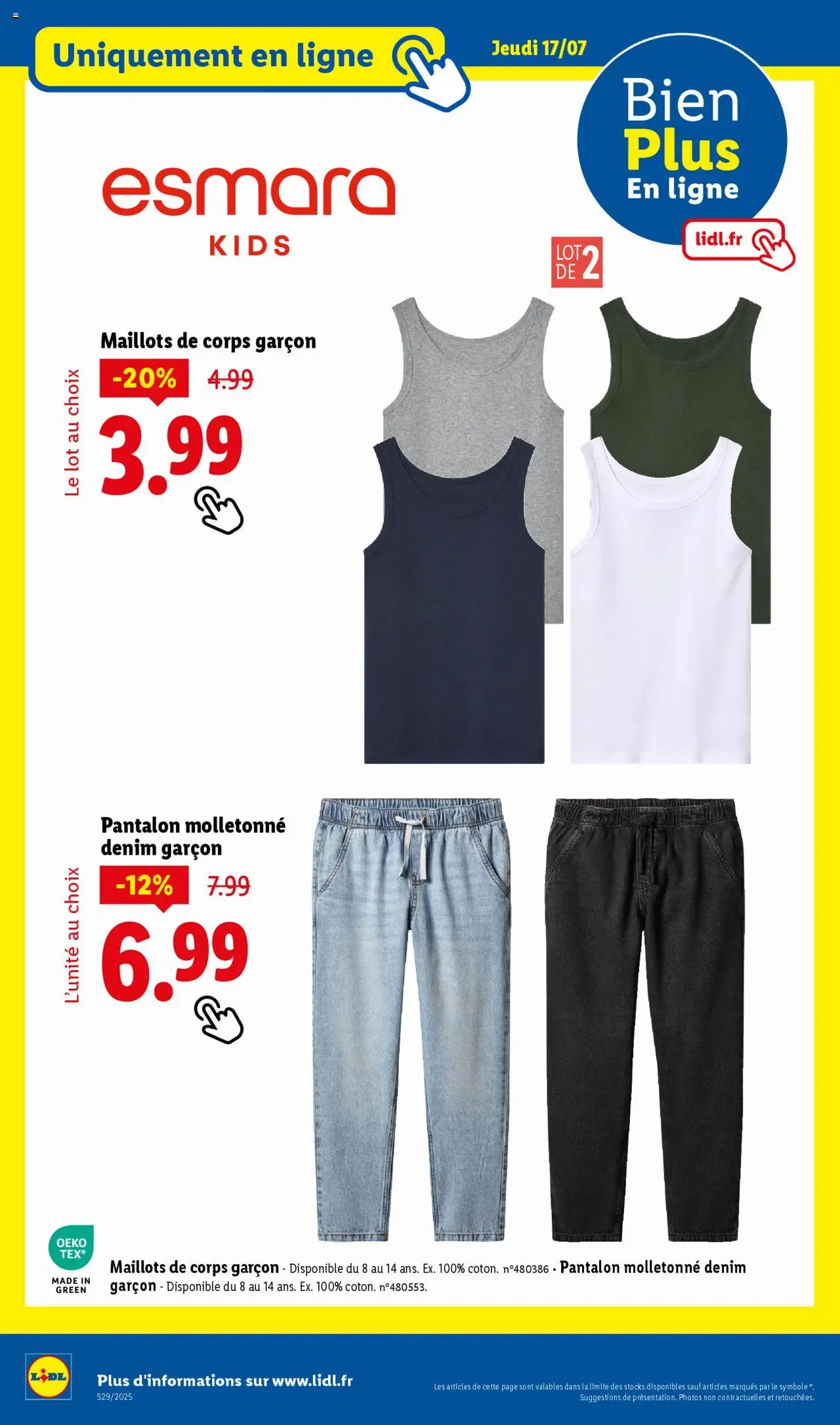 LIDL Les bonnes affaires de la semaine - page 48 - valable à partir du 14/07/2025