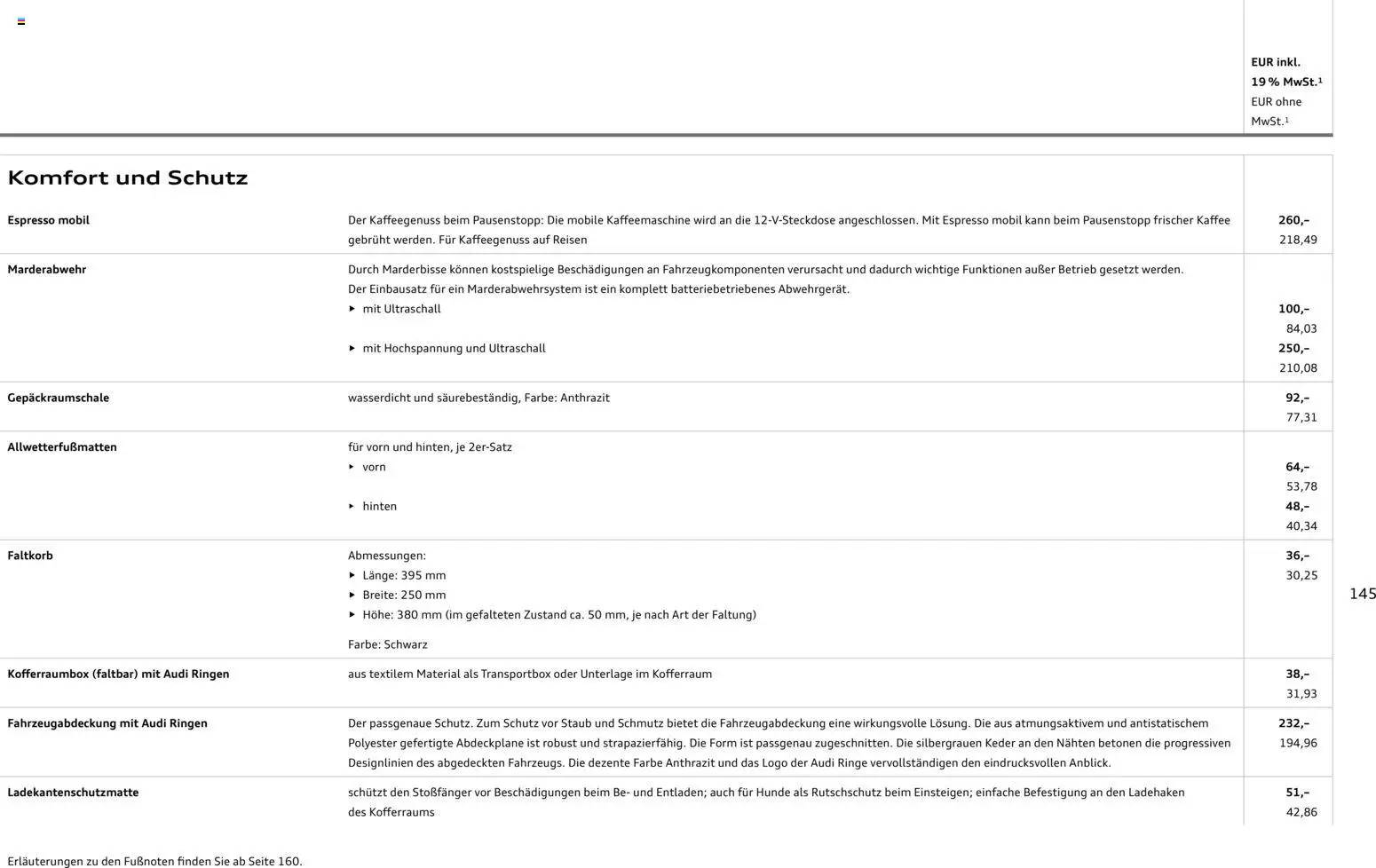 Audi A3 - Seite 145 - gültig ab 28.10.2025