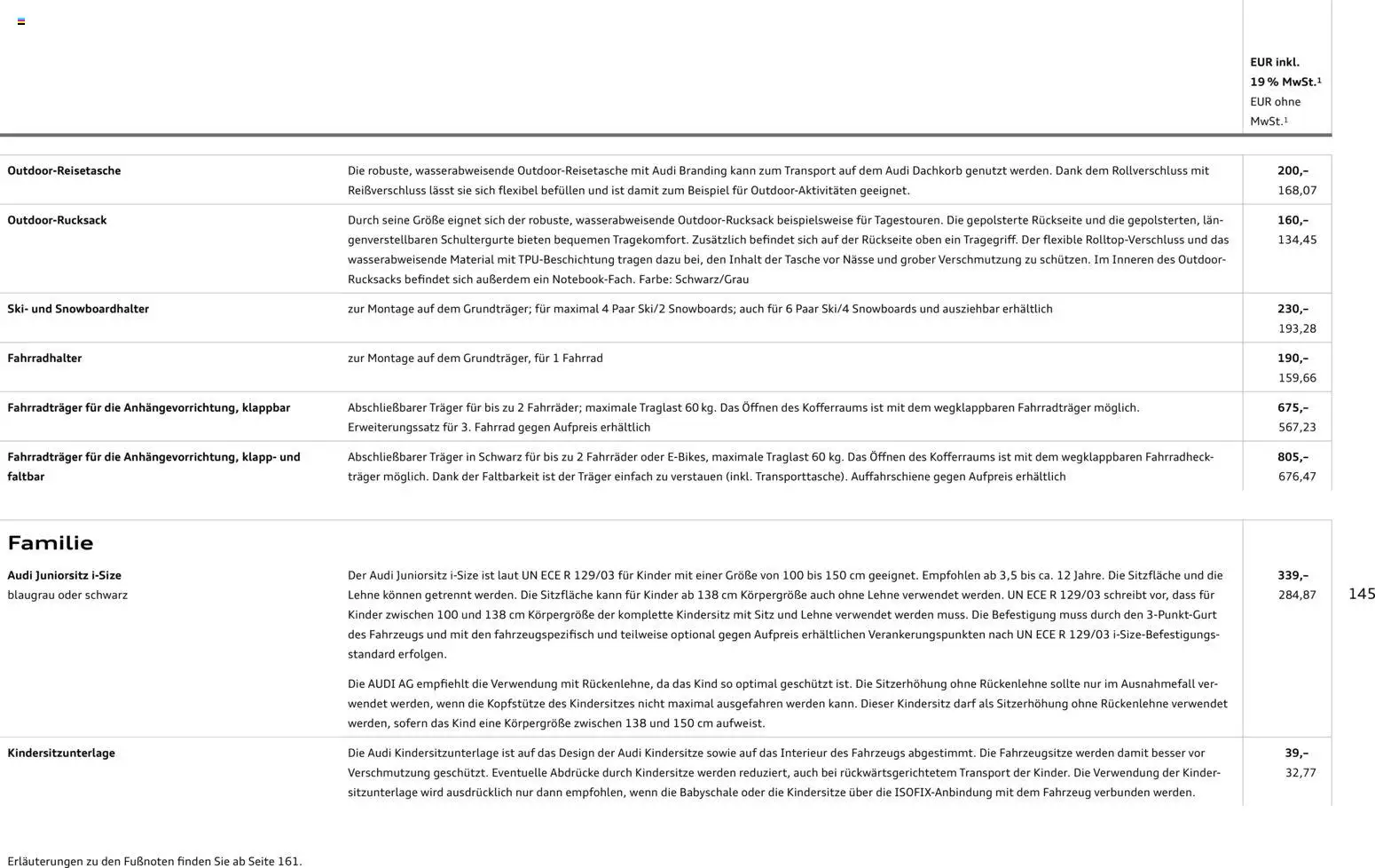 Audi A3 - Seite 145 - gültig ab 28.10.2025