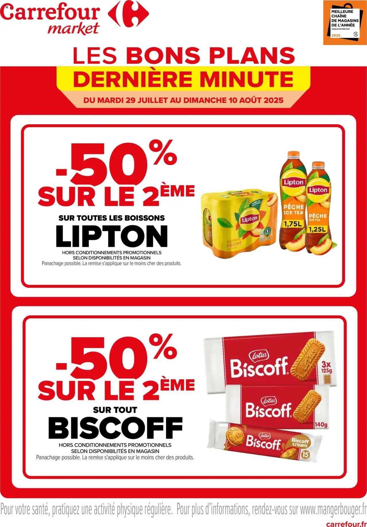 Carrefour Market catalogue Les bons plans de dernière minute - page 1 - valable à partir du 29/07/2025