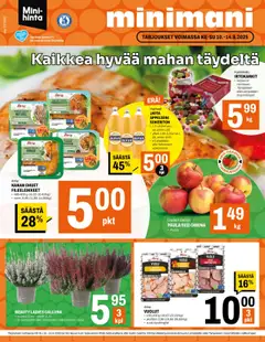Esikatselu Minimani tarjoukset voimassa alkaen 10/09/2025