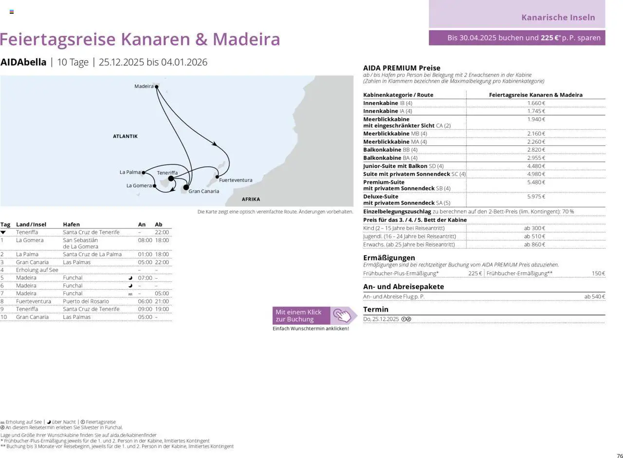 Aida Prospekt Winter 2025/26 - Seite 76 - gültig ab 01.10.2025