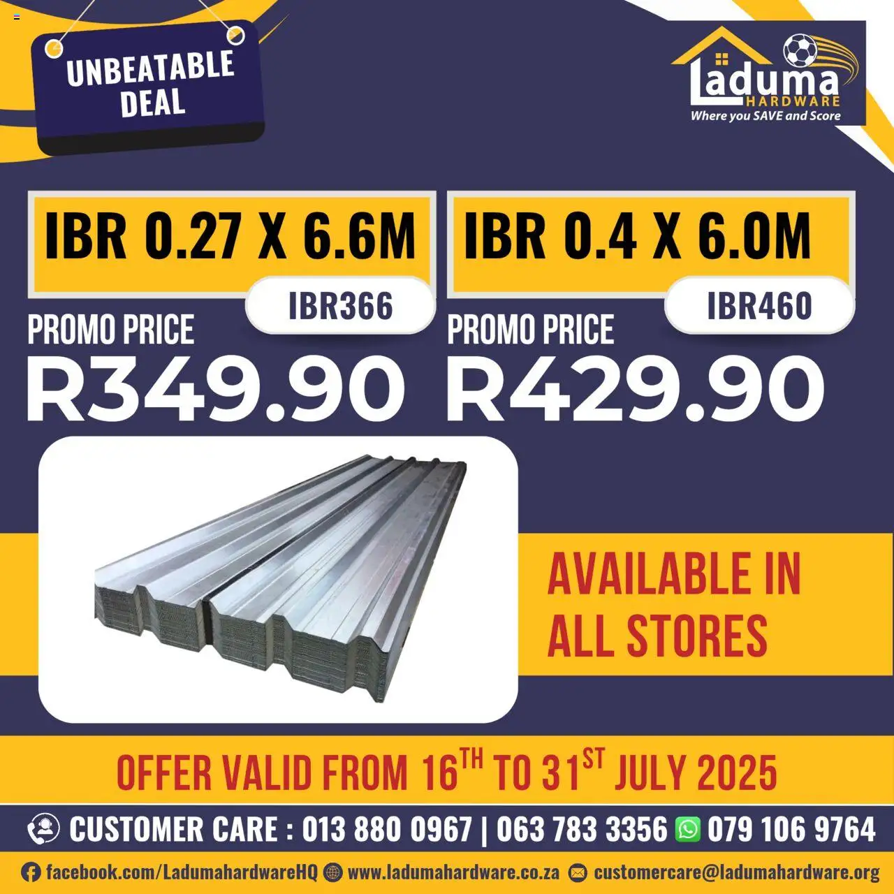 Laduma Hardware Specials - page 3- valid from 16/07/2025