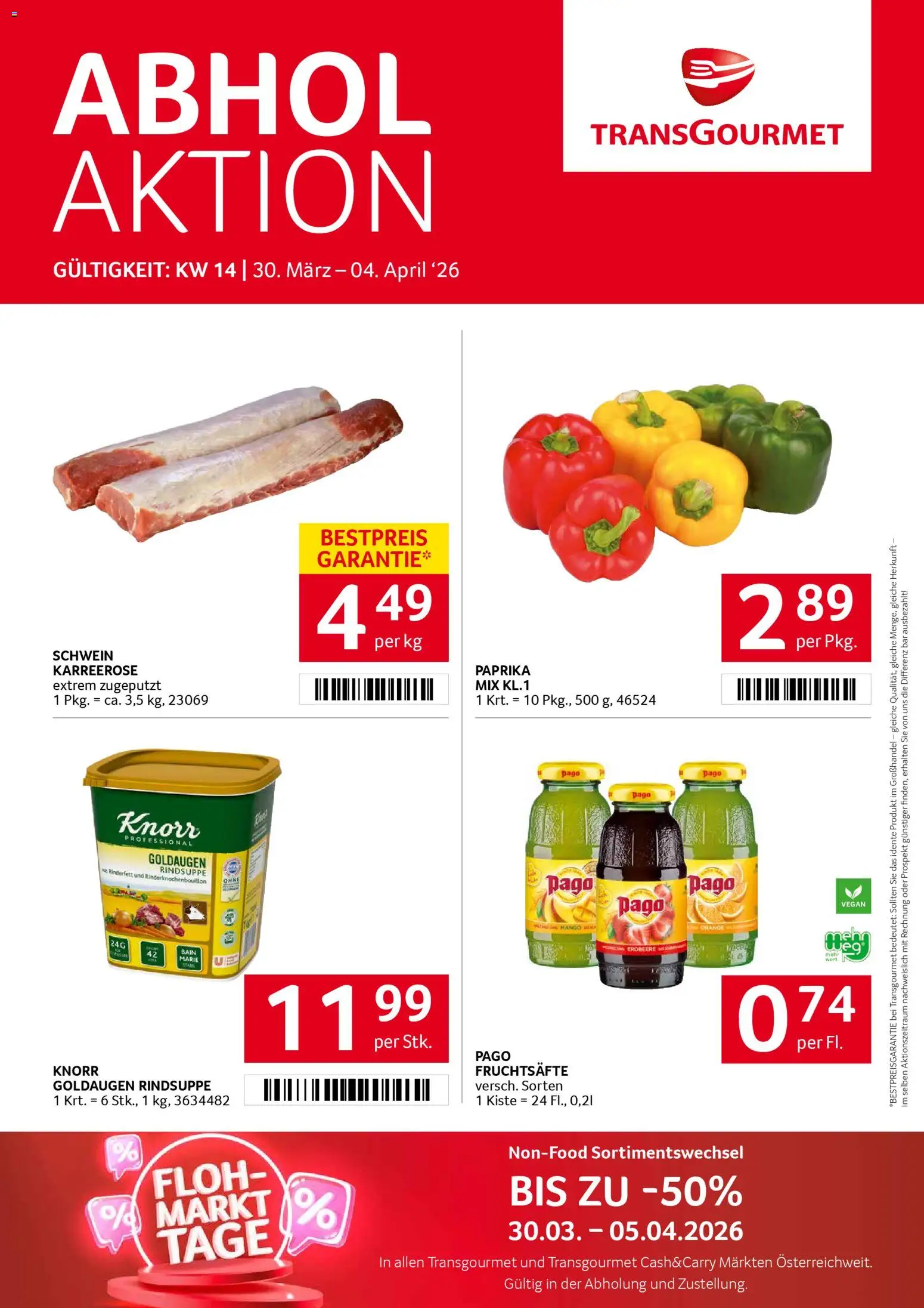 Transgourmet Flugblatt - page 1- valid from 30.03.2026