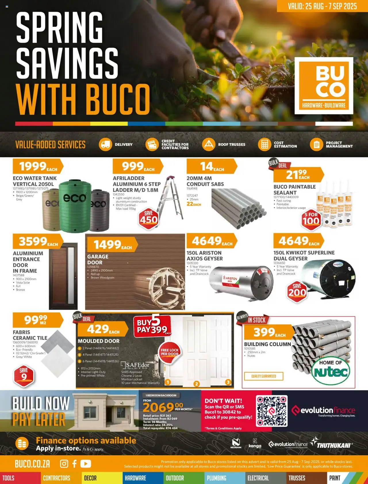 BUCO Spring Savings Inland Fundamental - page 1- valid from 25/08/2025
