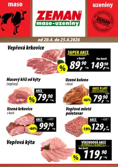 Náhled Prodejny Zeman leták platný od 20.04.2026