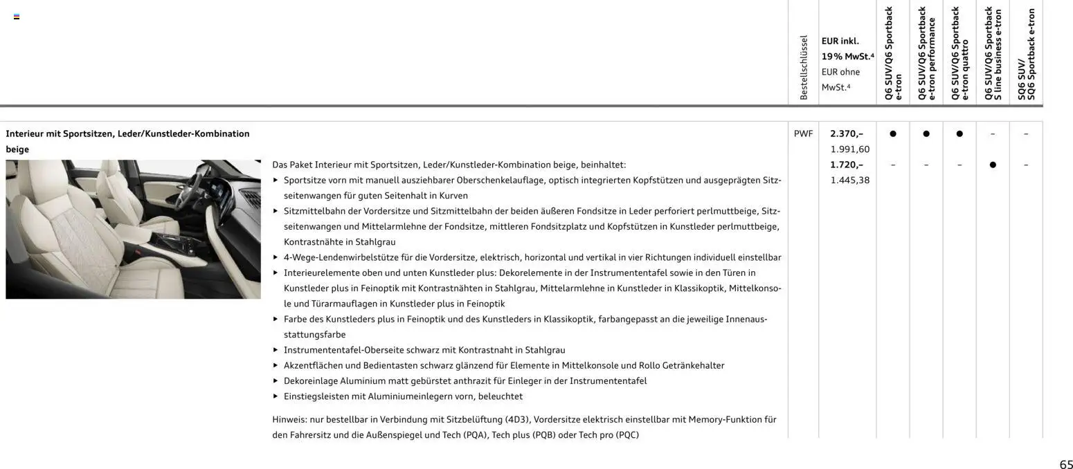 Audi Prospekt 	 - Seite 65 - gültig ab 28.10.2025
