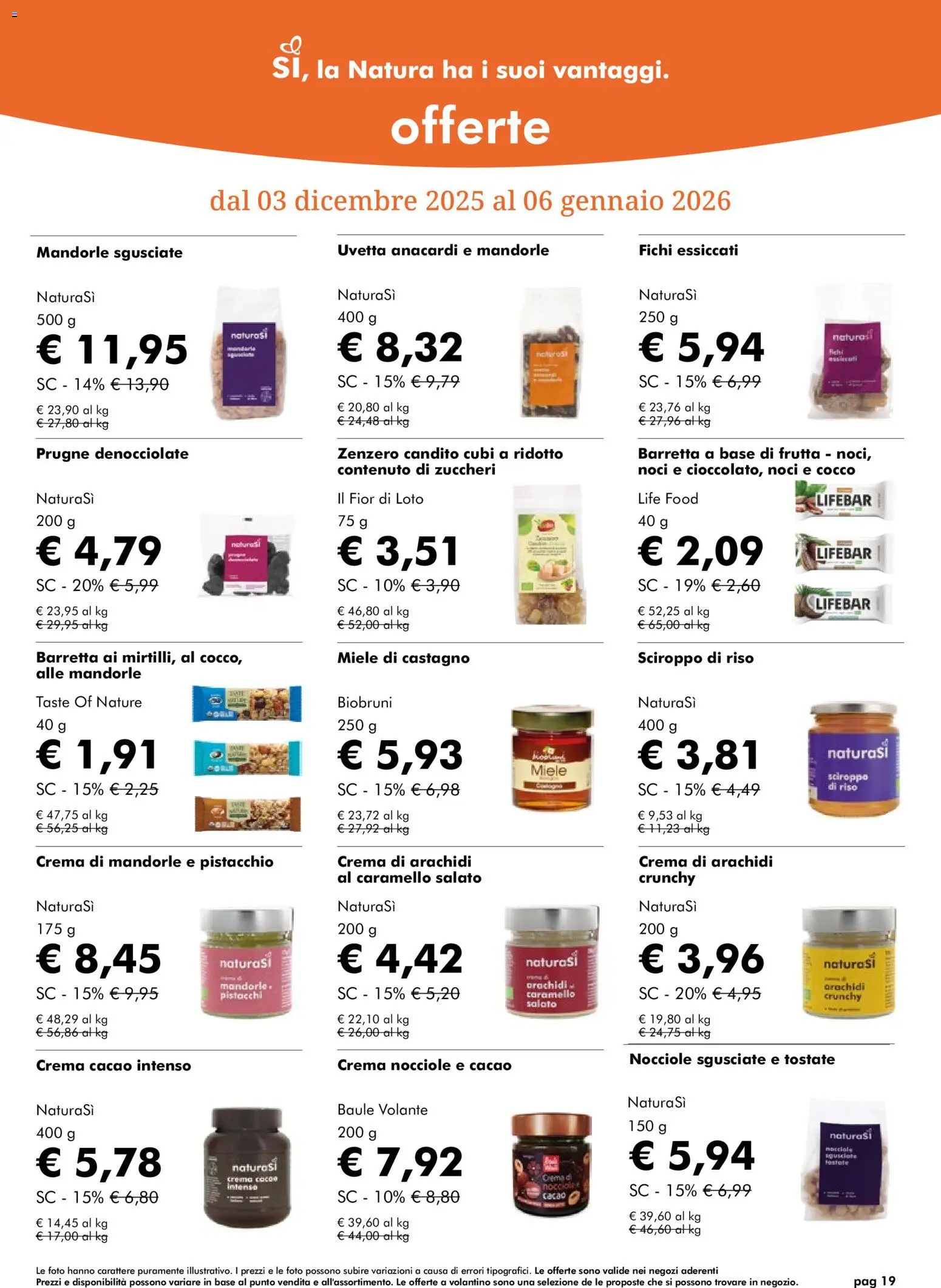 Volantino Natura Sì	 - pagina 19 - valido dal 03/12/2025