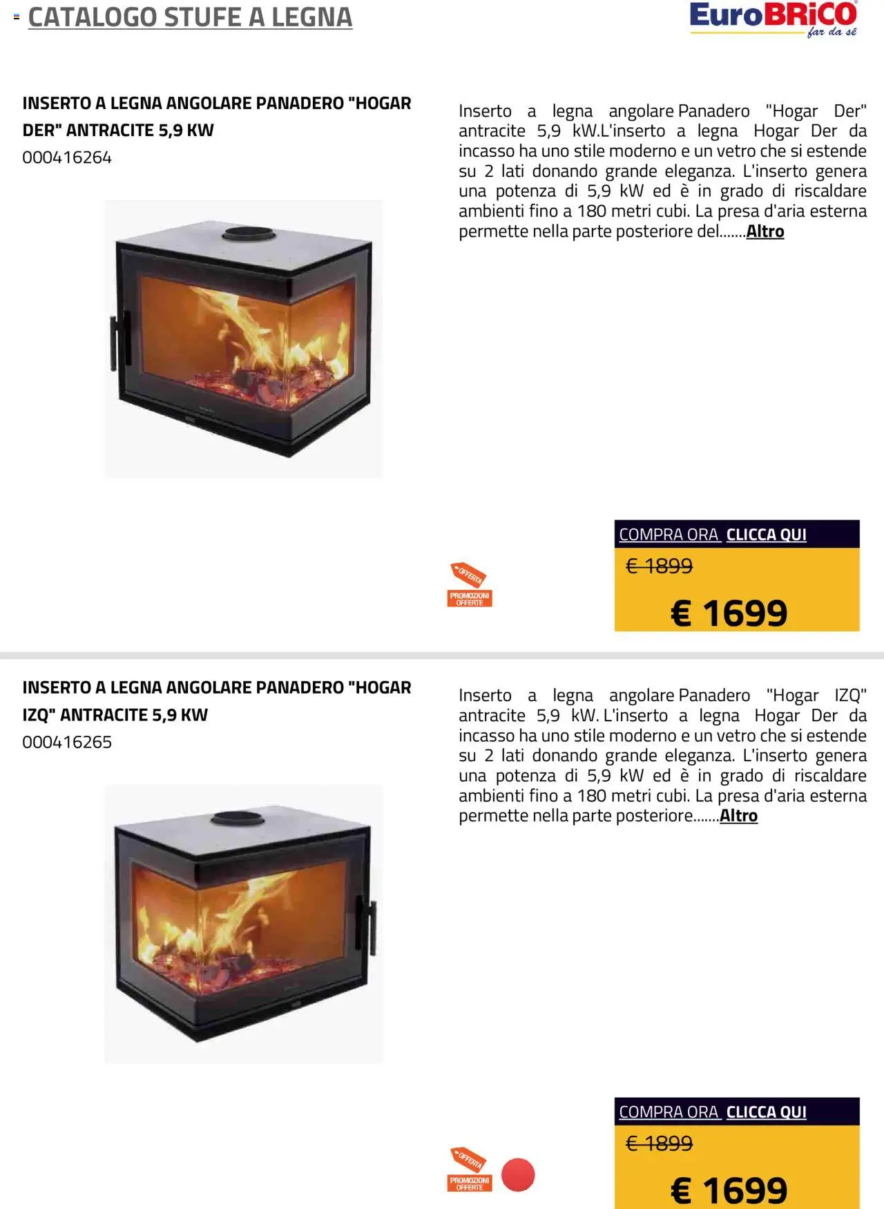 Eurobrico Stufe a Legna catalogo - pagina 21 - valido dal 23/07/2025