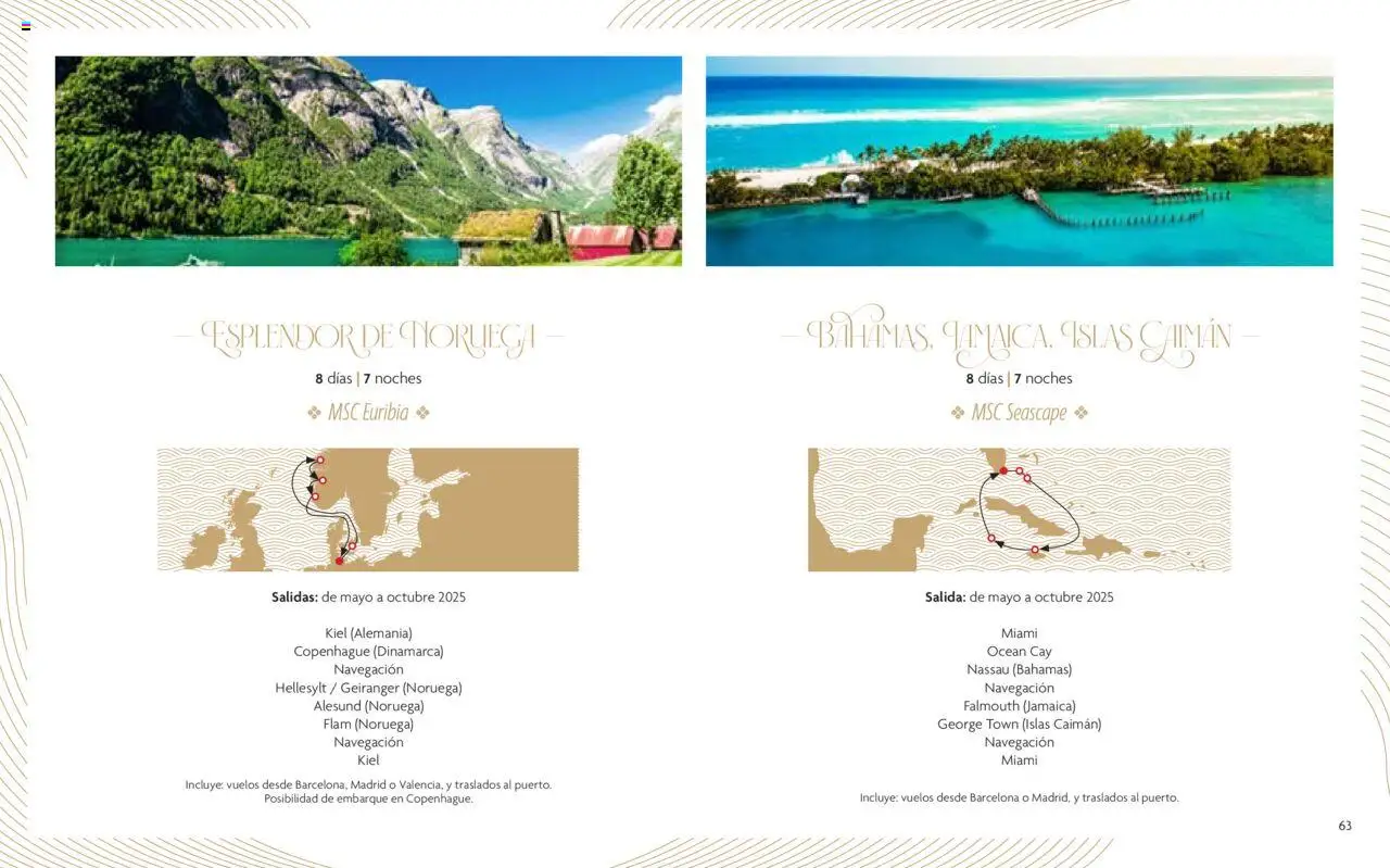 Viajes El Corte Inglés Cruceros de lujo - Página de 64 - Válido desde 01/01/2025