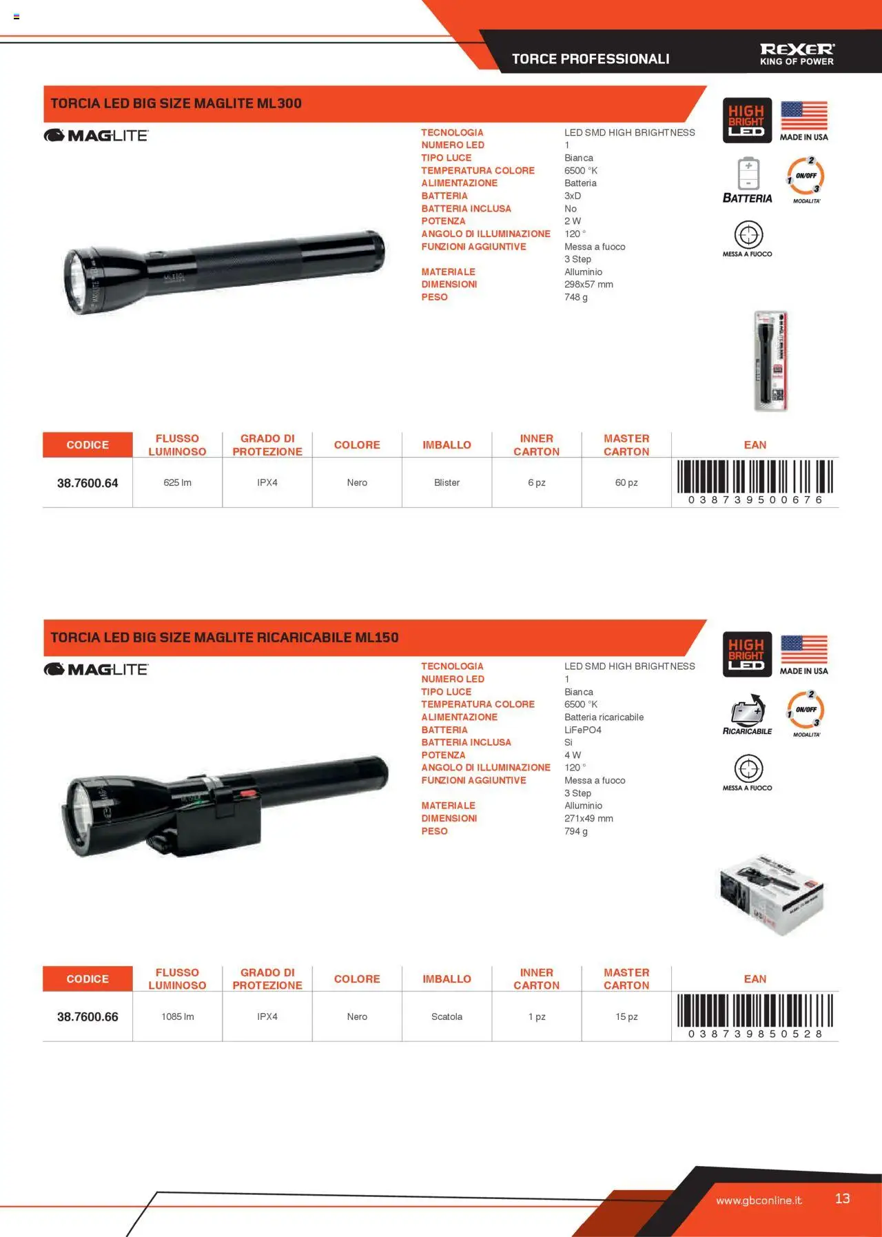 GBC Torce catalogo - pagina 13 - valido dal 31/05/2025