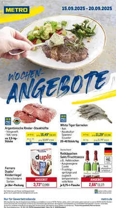 Vorschau Metro Prospekt 	 gültig ab 15.09.2025