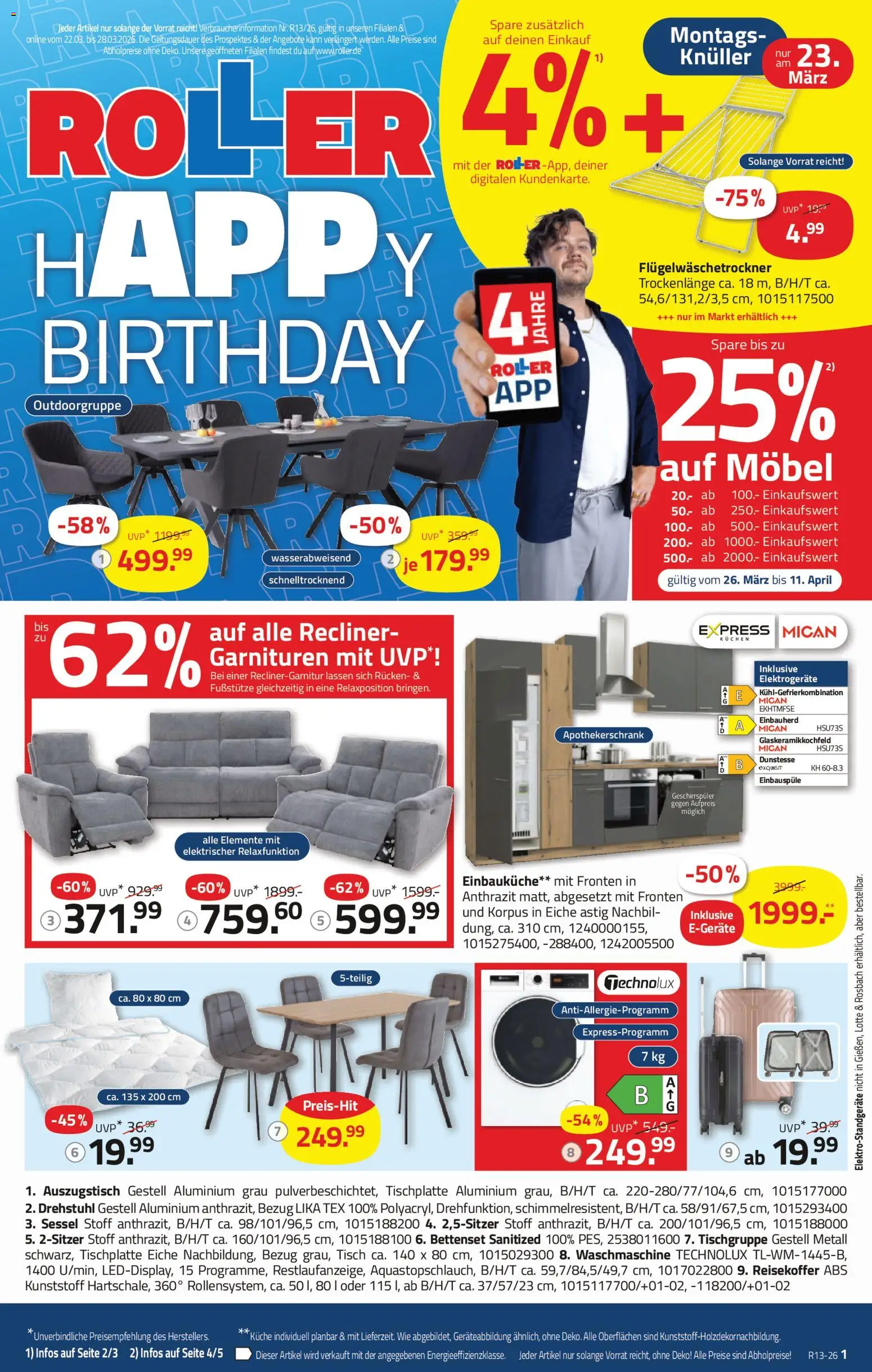 Roller Prospekt 	 - Seite 1 - gültig ab 22.03.2026