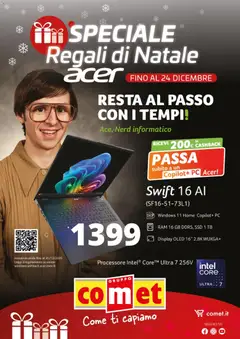 Anteprima Comet Acer catalogo valida dal 04/12/2025