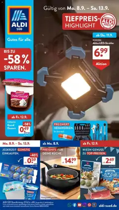 Vorschau Aldi Süd Prospekt 	 gültig ab 08.09.2025