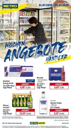 Vorschau Metro Wochen-Angebote Händler gültig ab 21.07.2025