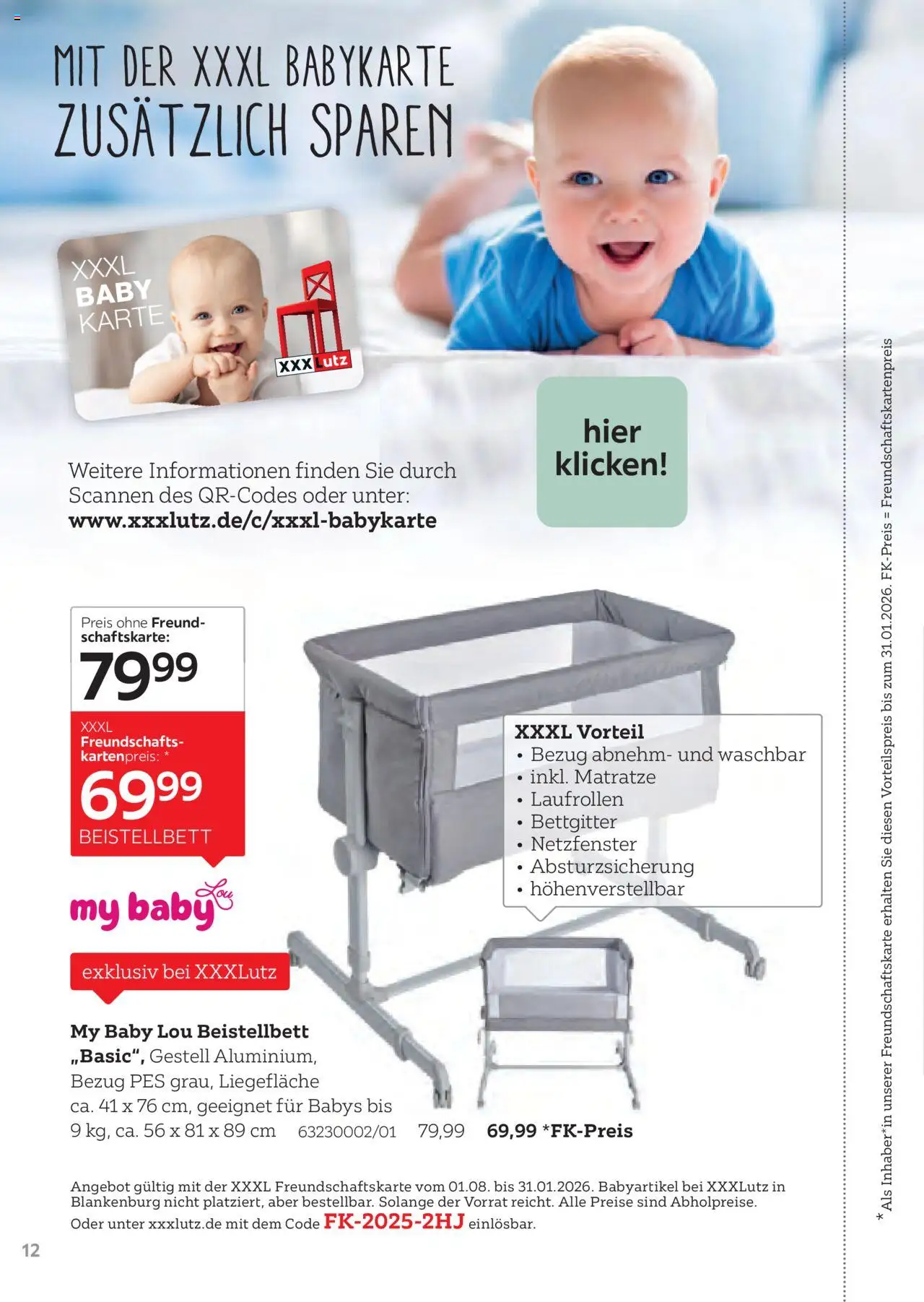 XXXL Lutz Freundschaftskartenjournal - Seite 12 - gültig ab 01.08.2025