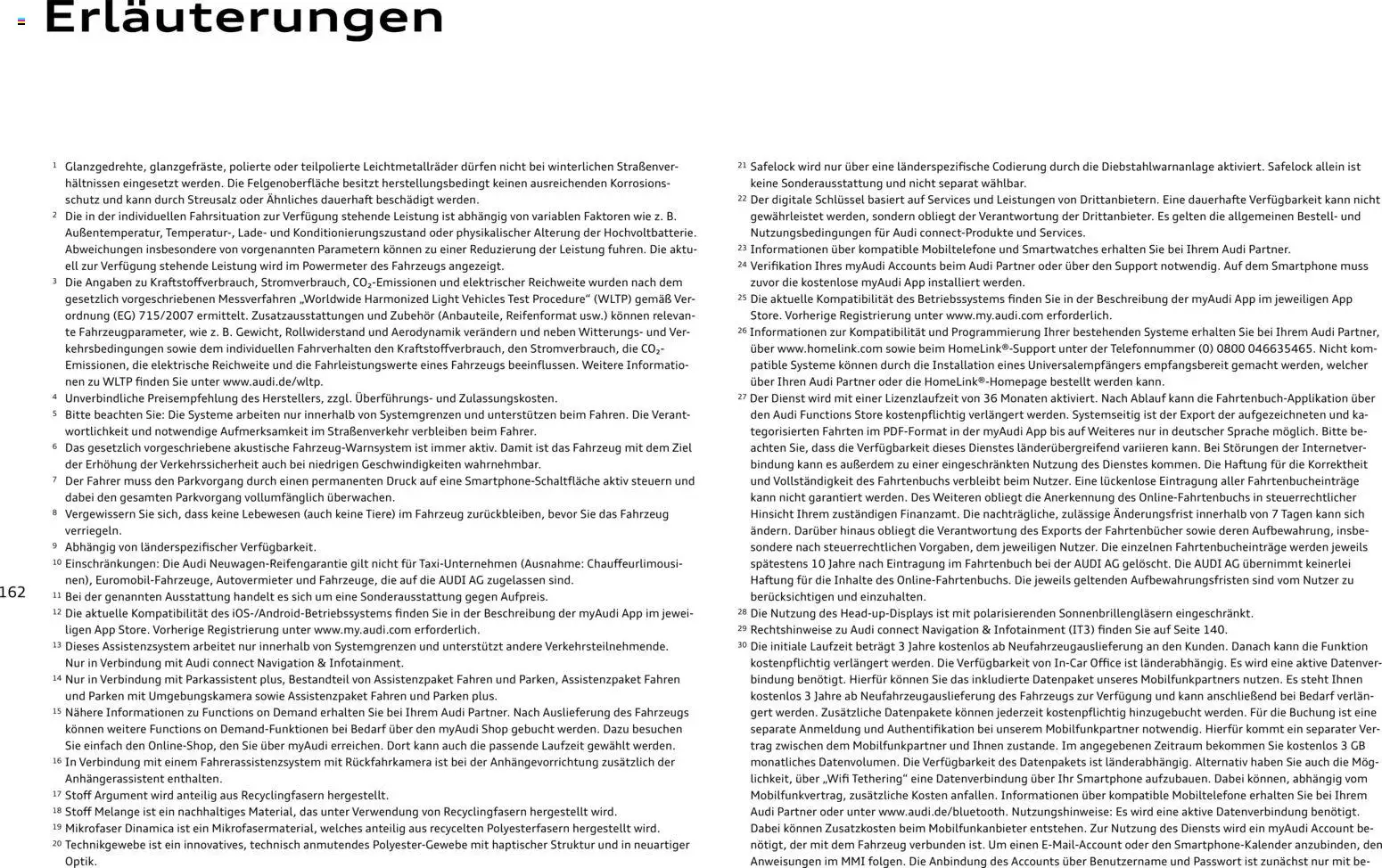 Audi Prospekt 	 - Seite 162 - gültig ab 28.10.2025