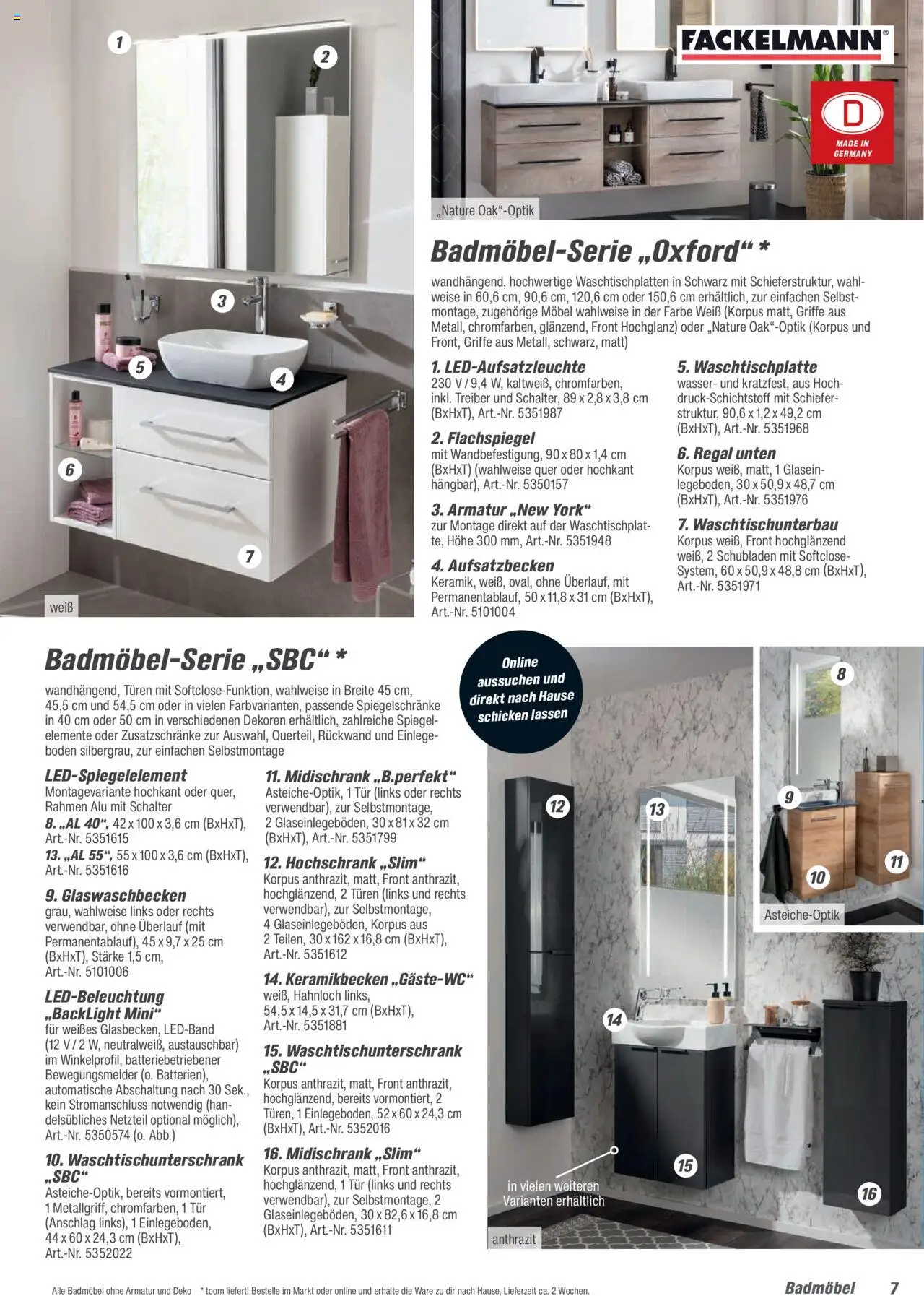 Toom Baumarkt Bad & Sanitär  - Seite 7 - gültig ab 01.09.2025