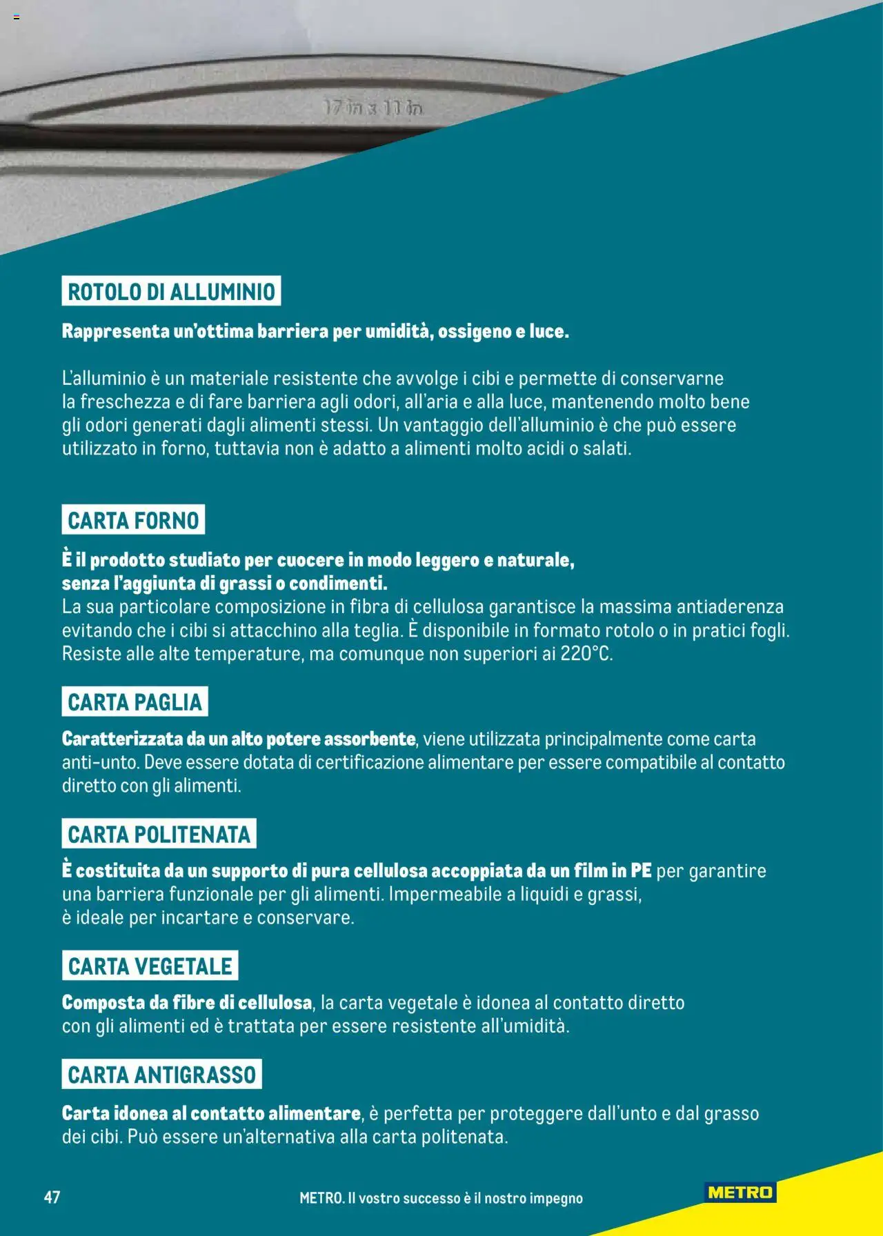 Catalogo Take Away e Monouso 2024 Metro	 - pagina 47 - valido dal 22/07/2024