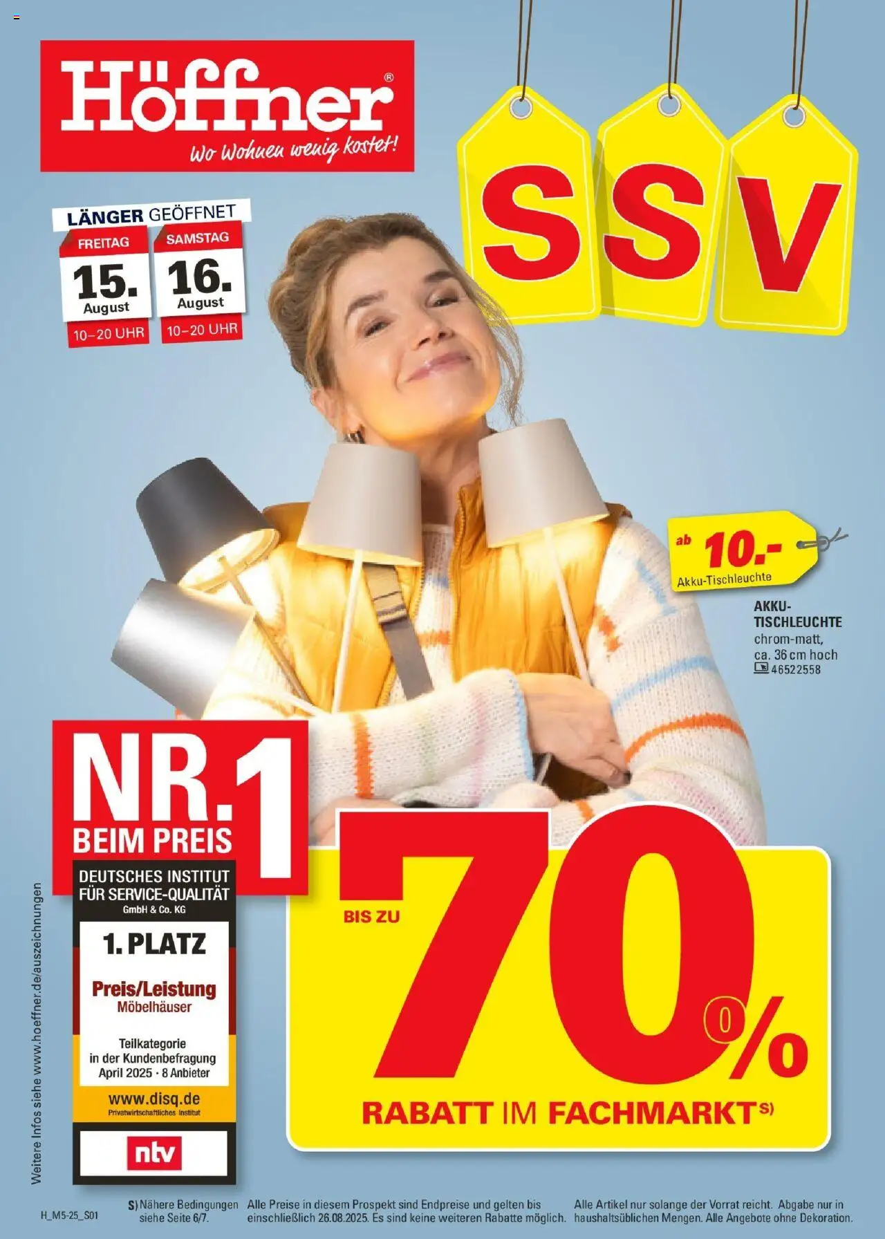 Höffner Prospekt Berlin	 - Seite 1 - gültig ab 12.08.2025