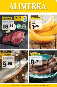 Vista previa del folleto Alimerka folleto Asturias válido desde 12/01/2026