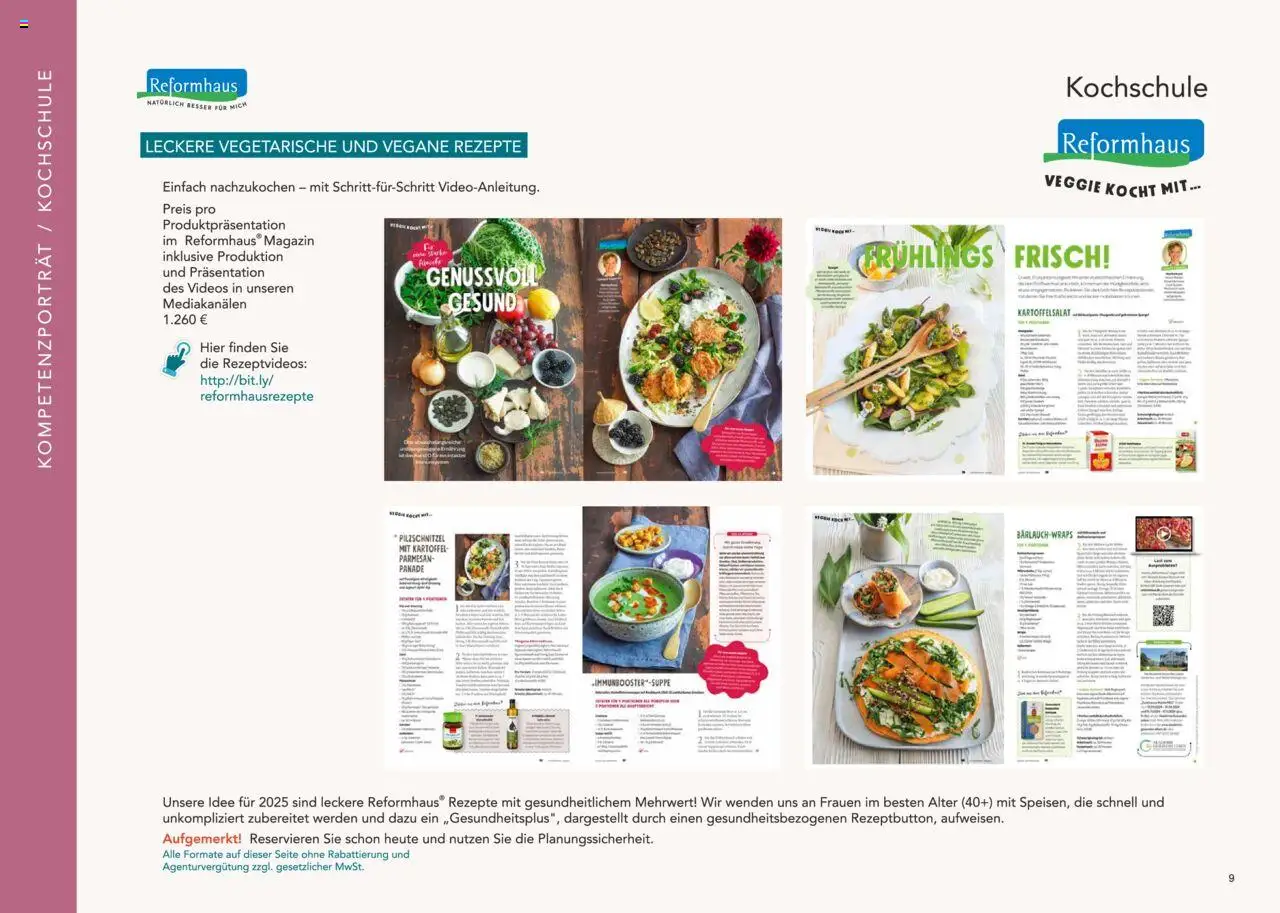 Reformhaus Bacher Themenplan 2025 - Seite 9 - gültig ab 01.01.2025