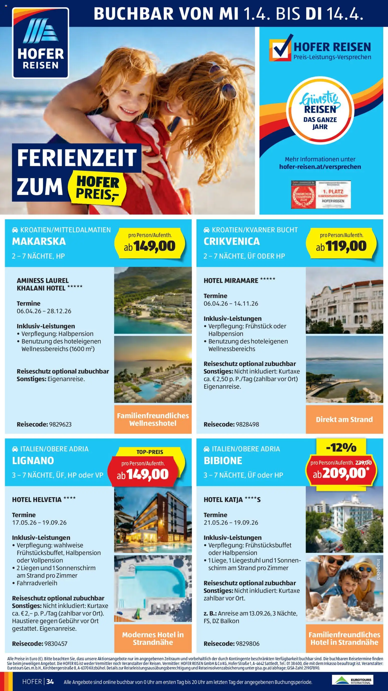 Hofer Flugblatt - page 38- valid from 01.04.2026