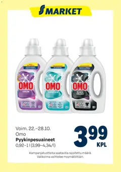 Esikatselu S-market tarjoukset OMO voimassa alkaen 22/10/2025