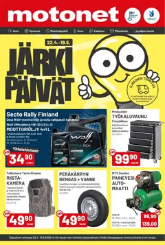 Esikatselu Motonet tarjoukset voimassa alkaen 22/04/2026