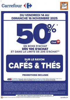 Aperçu Carrefour Opération bons d’achat valable à partir du 14/11/2025