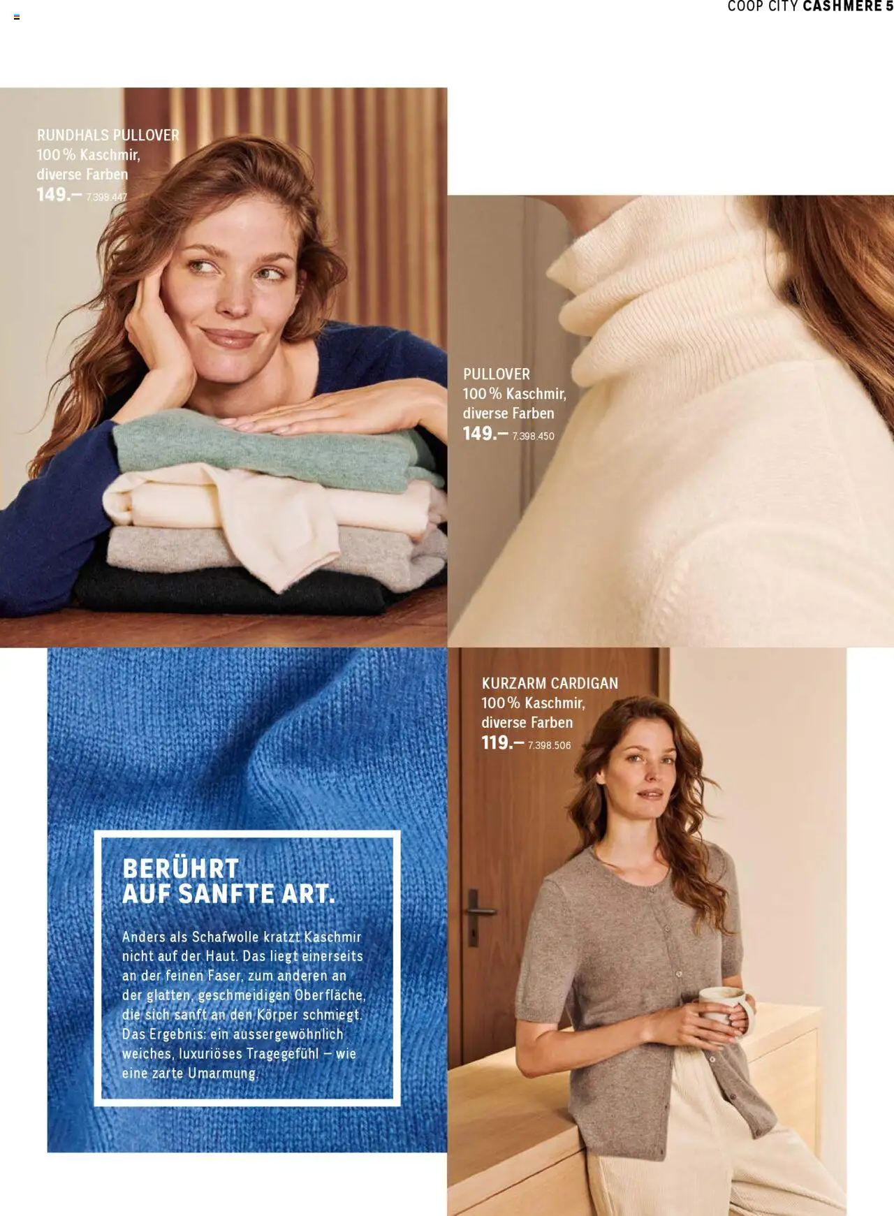 Coop City Aktionen Cashmere Kollektion - page 5- valid from 01.10.2025