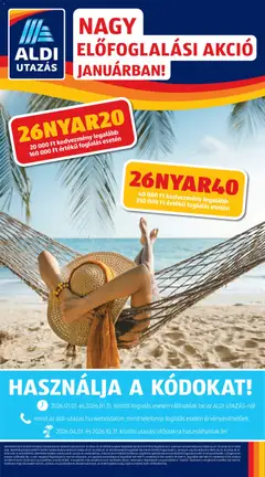 Előnézet Aldi Utazás katalógus érvényes 2026.01.15.-tól