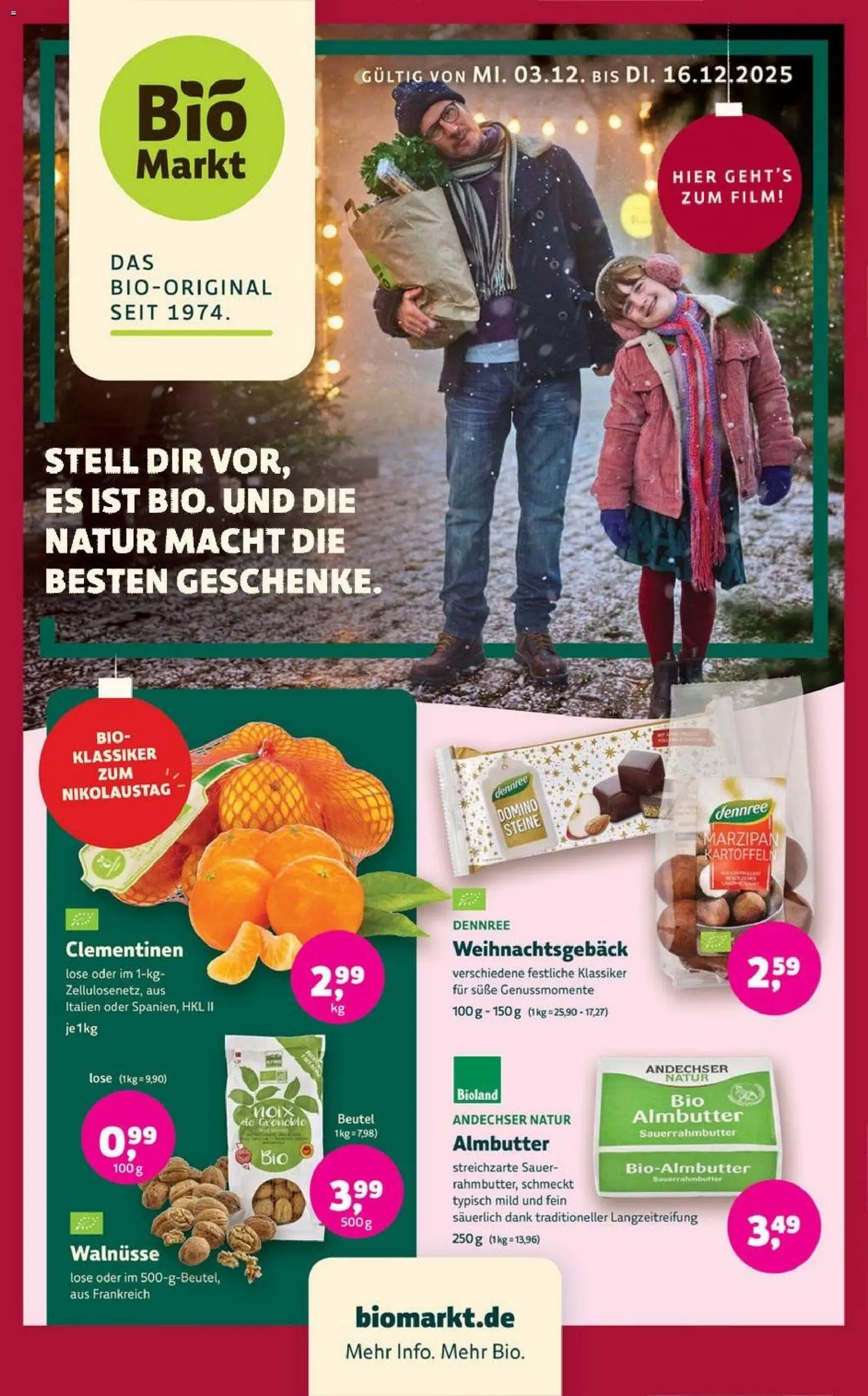 Denns BioMarkt Angebote - Seite 1 - gültig ab 03.12.2025