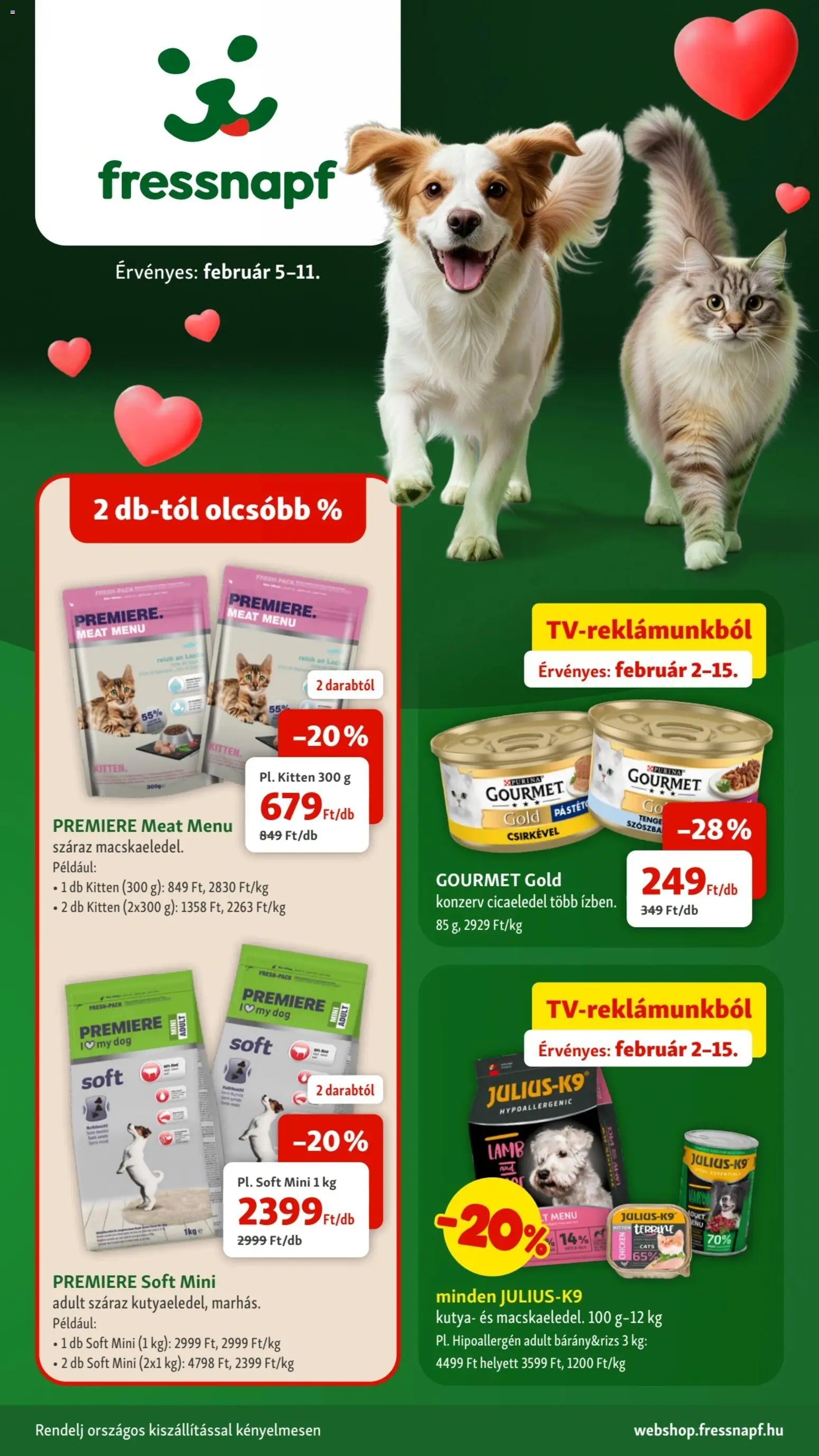 Fressnapf Akciós újság - 1oldal - érvényes 2026.02.05.-tól