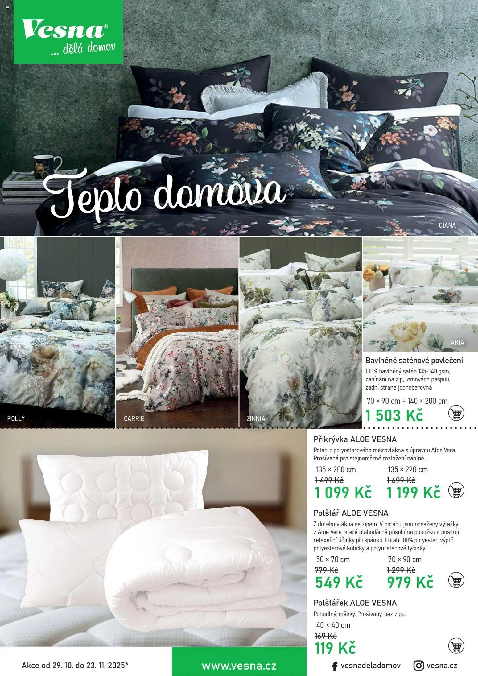 Vesna leták - strana 1- platný od 29.10.2025