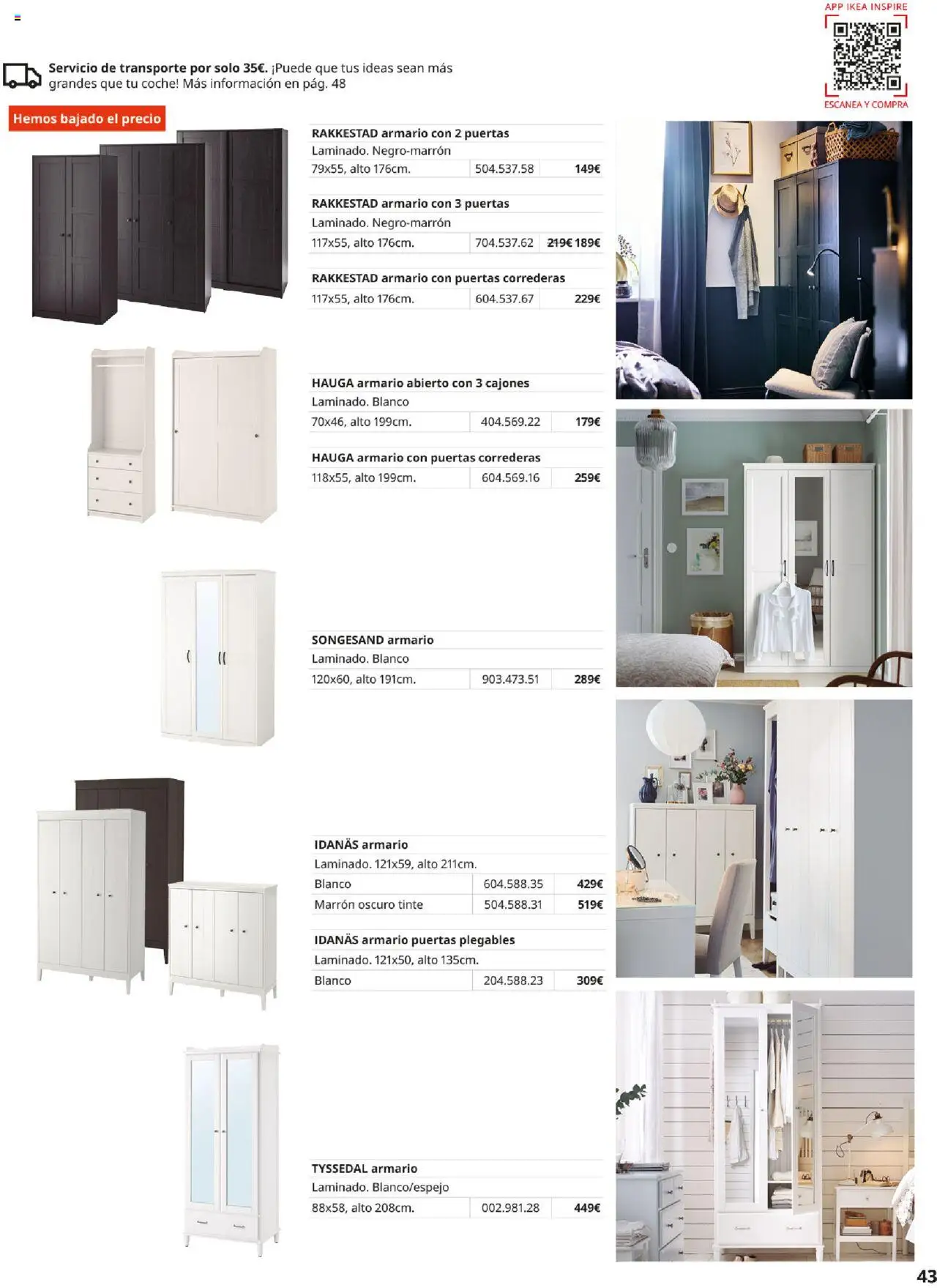 Catálogo IKEA Muebles para el dormitorio - Página de 43 - Válido desde 01/09/2025