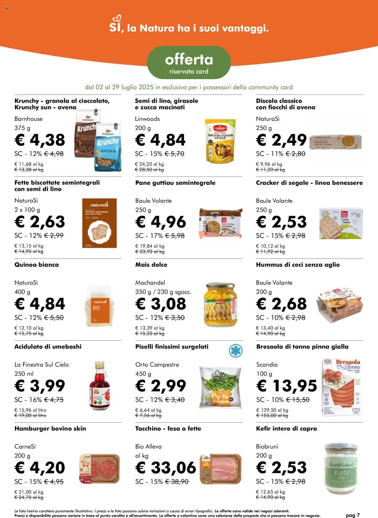 Volantino Natura Sì	 - pagina 7 - valido dal 02/07/2025