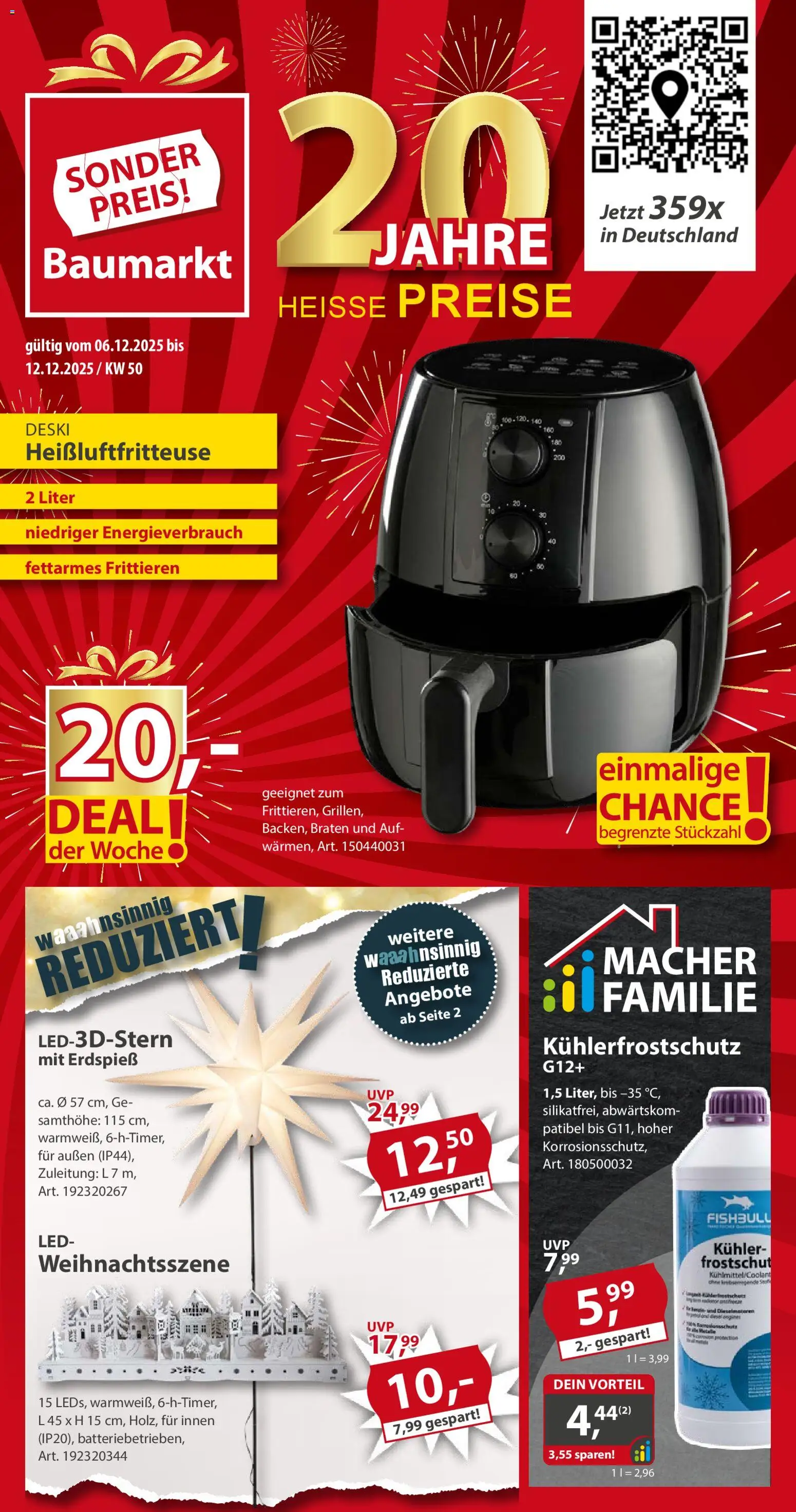 Sonderpreis Baumarkt Prospekt 	 - Seite 1 - gültig ab 06.12.2025