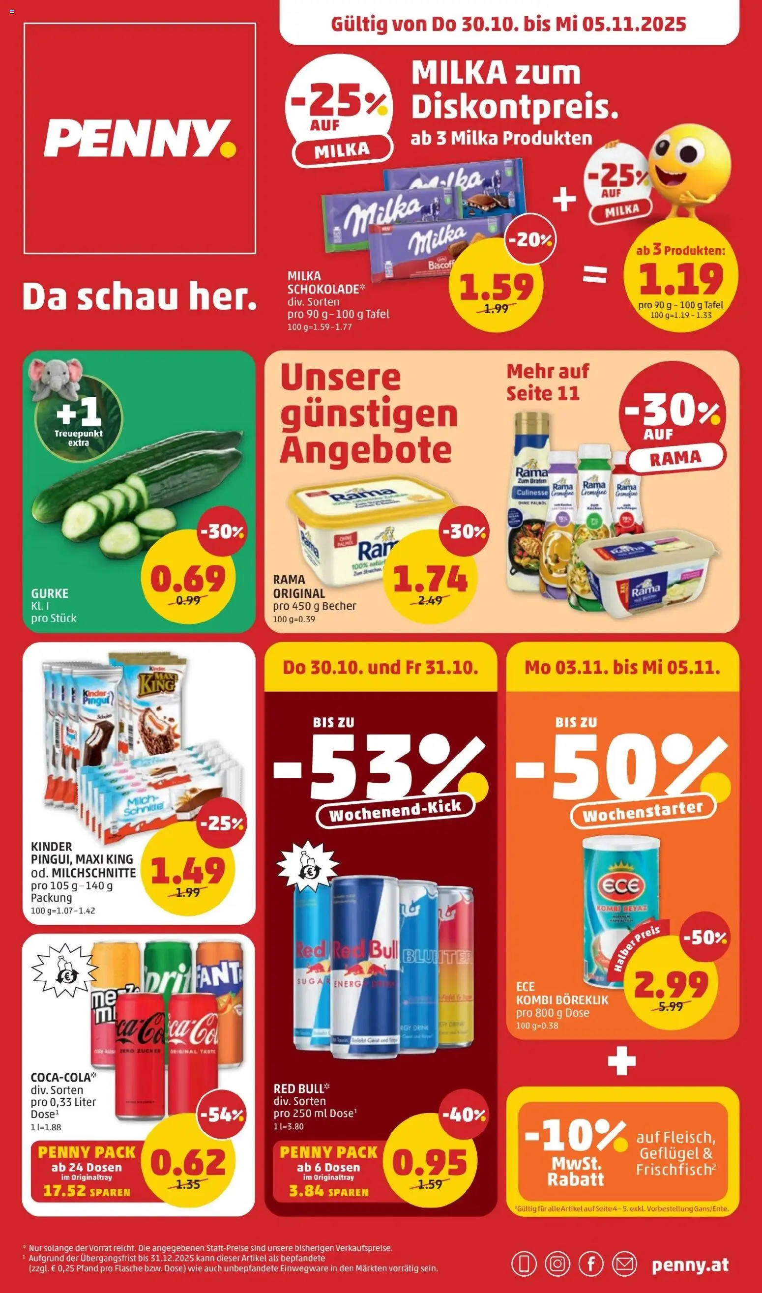 Penny Markt Flugblatt - Seite 1- gültig ab 30.10.2025