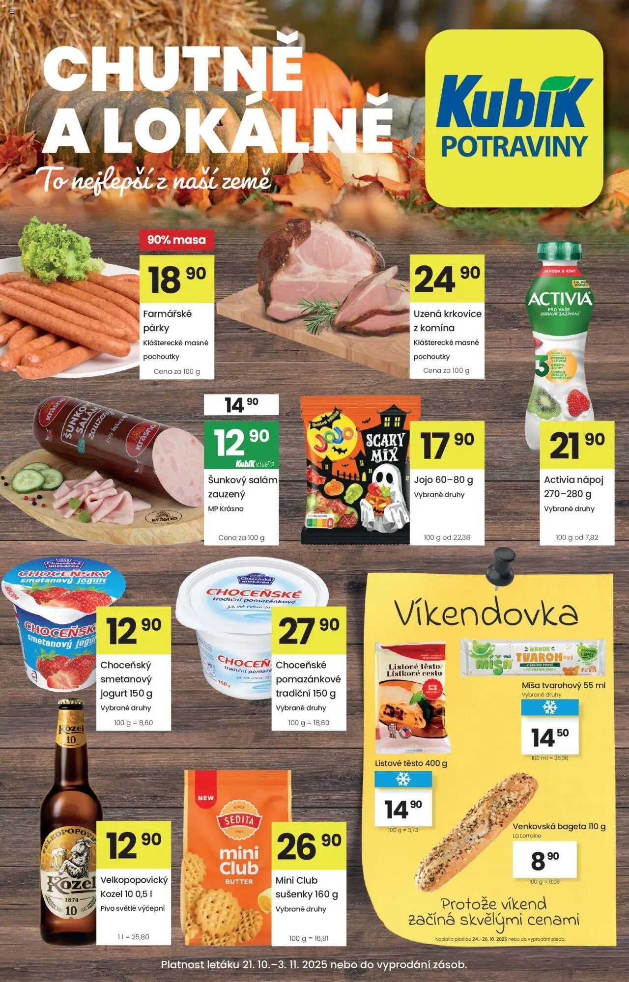 Kubík leták - strana 1- platný od 21.10.2025