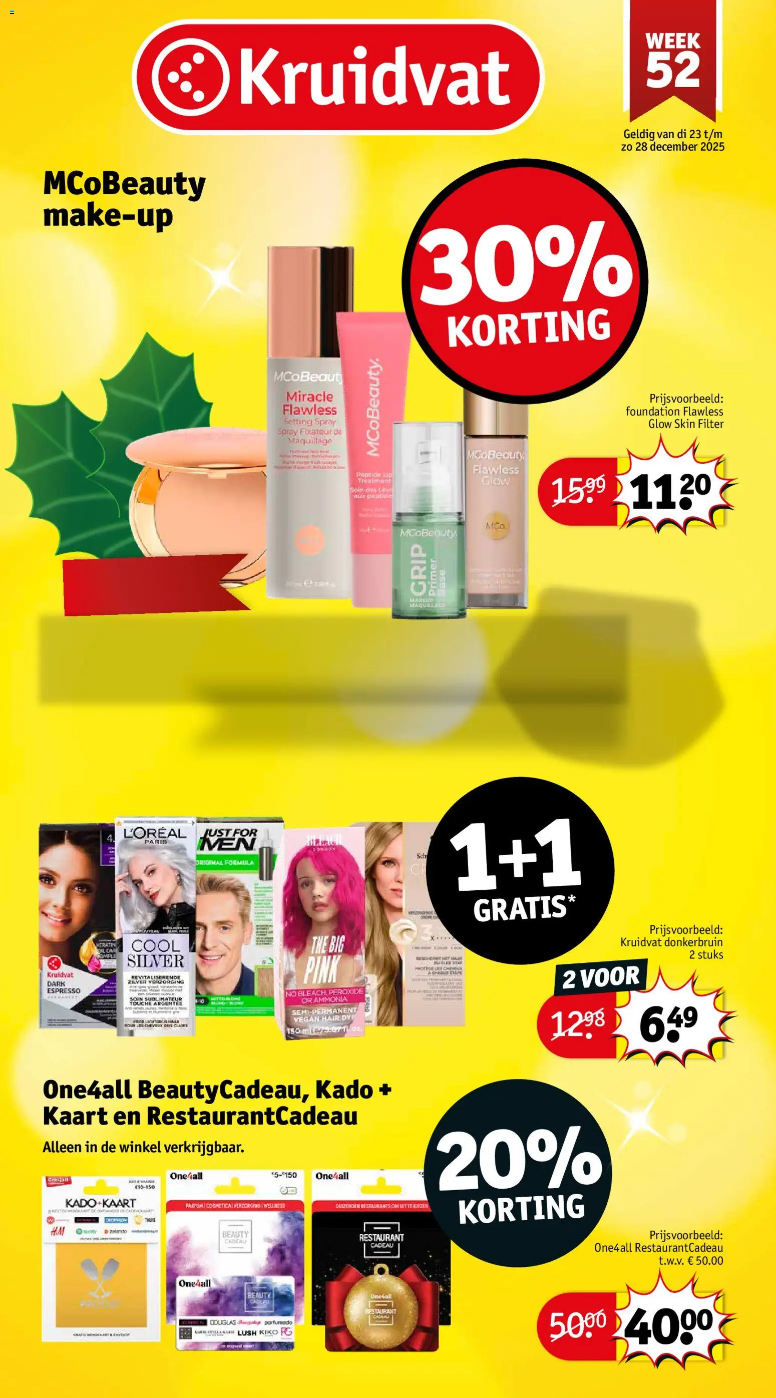 Kruidvat folder week 52 - pagina 1- geldig vanaf 22-12-2025