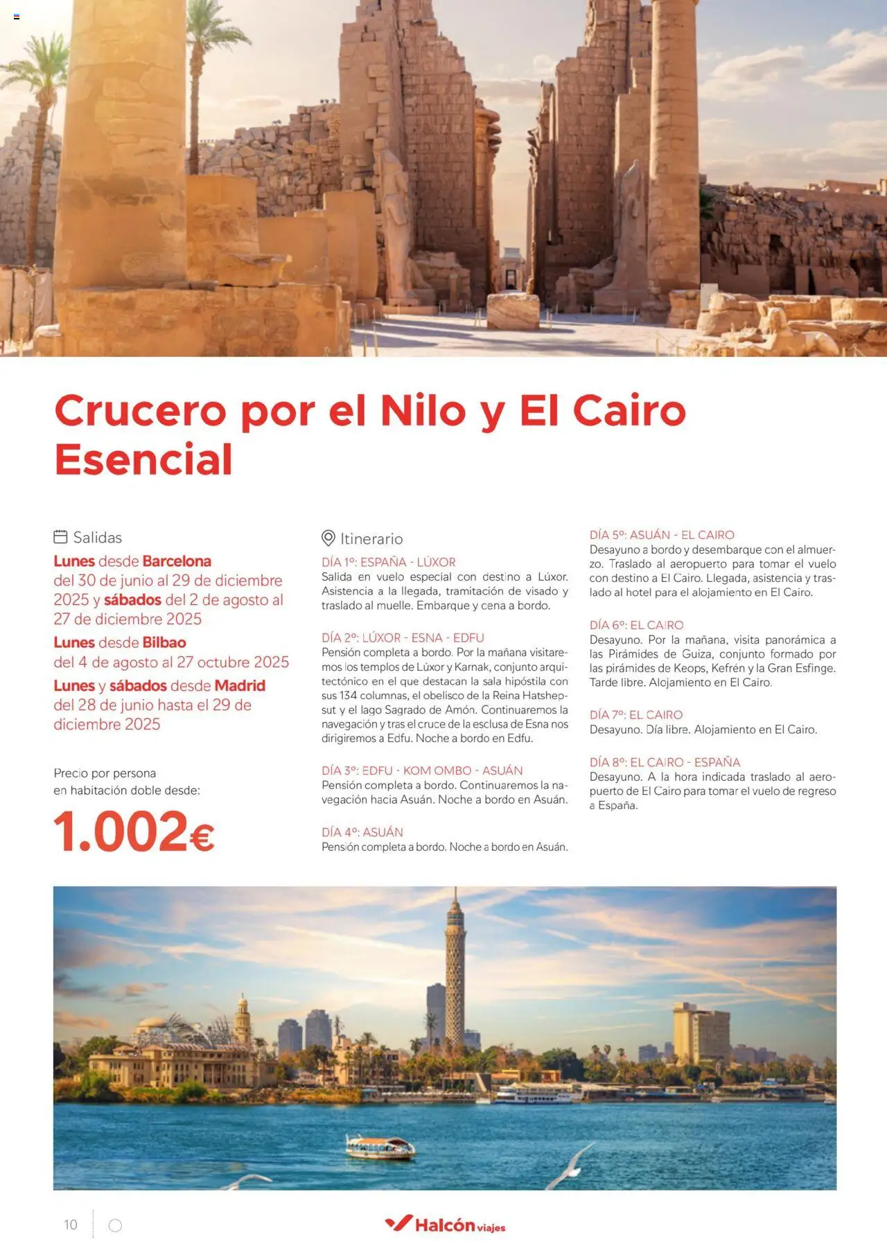 Halcón Viajes Egipto - Página de 10 - Válido desde 01/07/2025