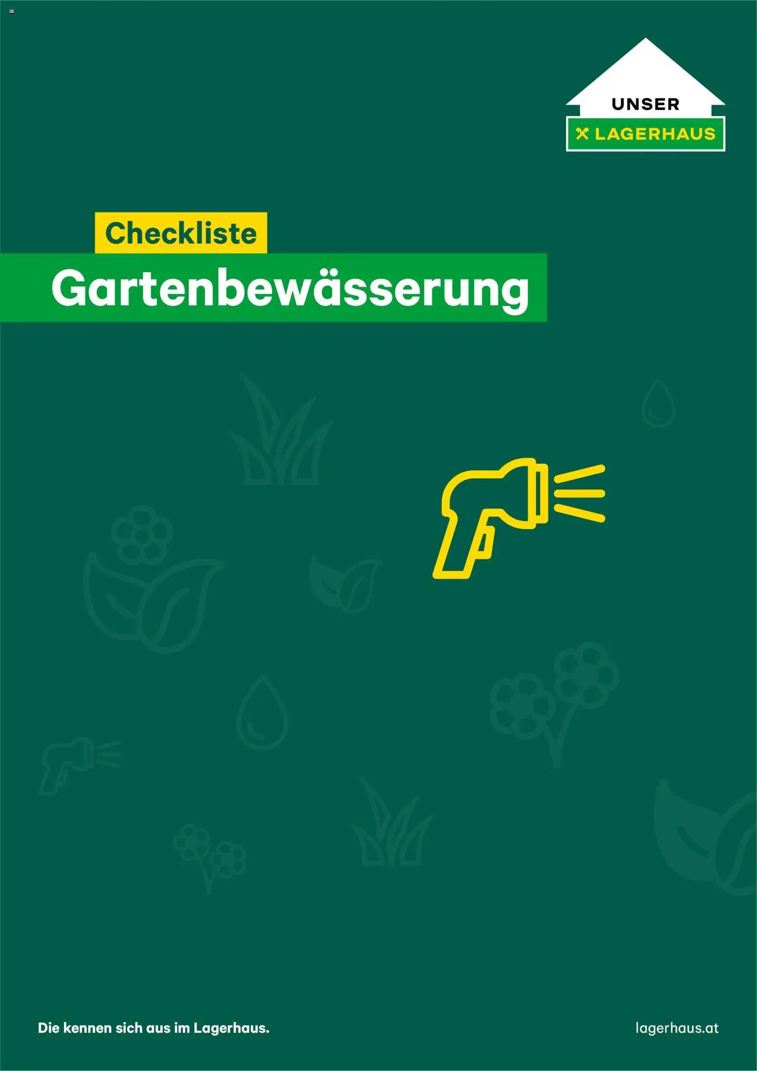 Lagerhaus - Checkliste Gartenbewässerung - Seite 1- gültig ab 13.11.2025