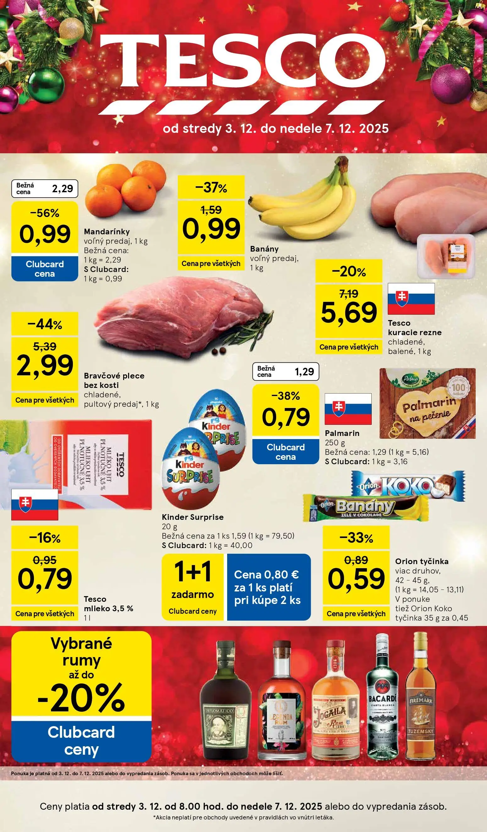 Tesco Hypermarket - leták - strana 1- platný od 03.12.2025