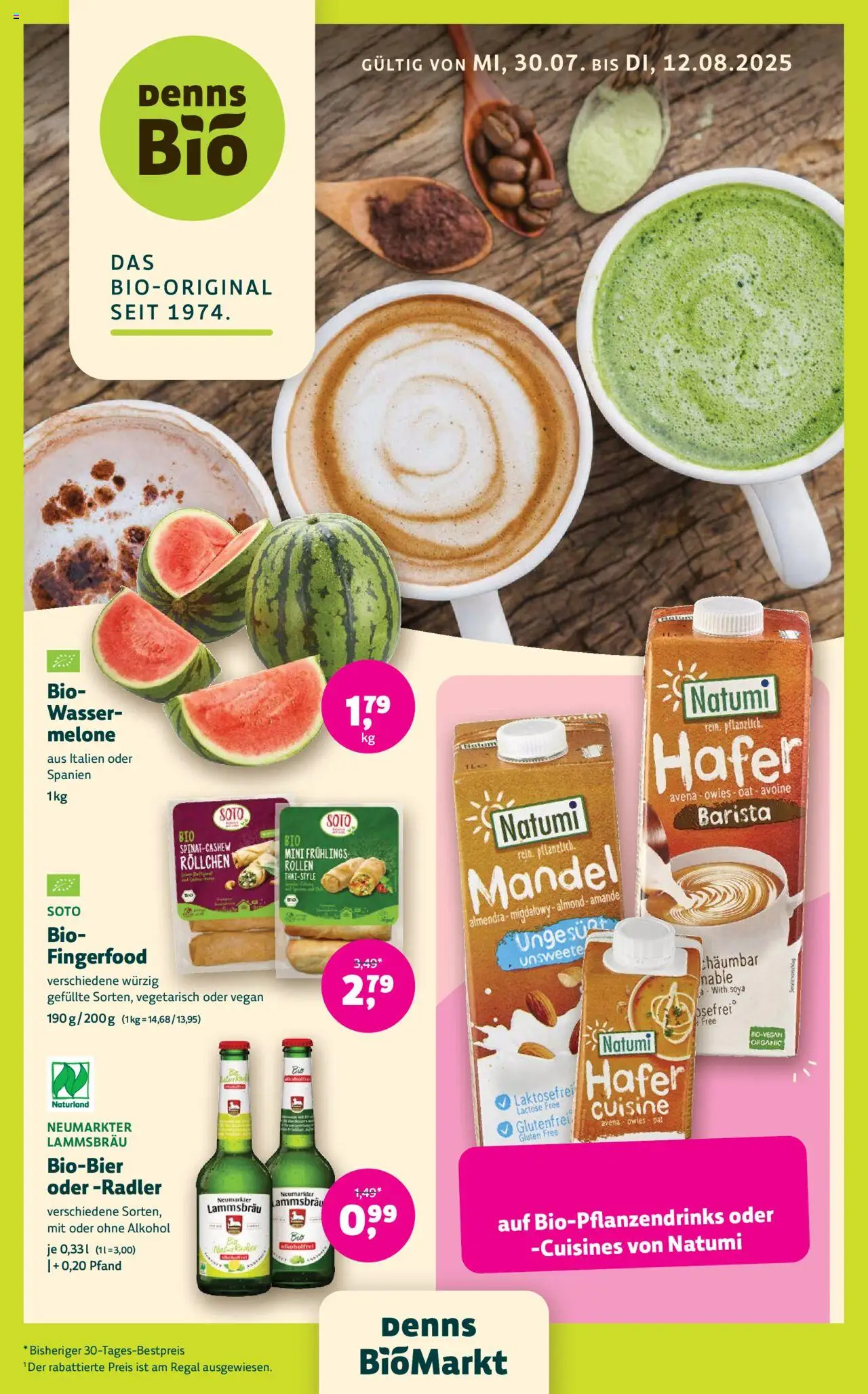 Denns BioMarkt Angebote - Seite 1- gültig ab 30.07.2025