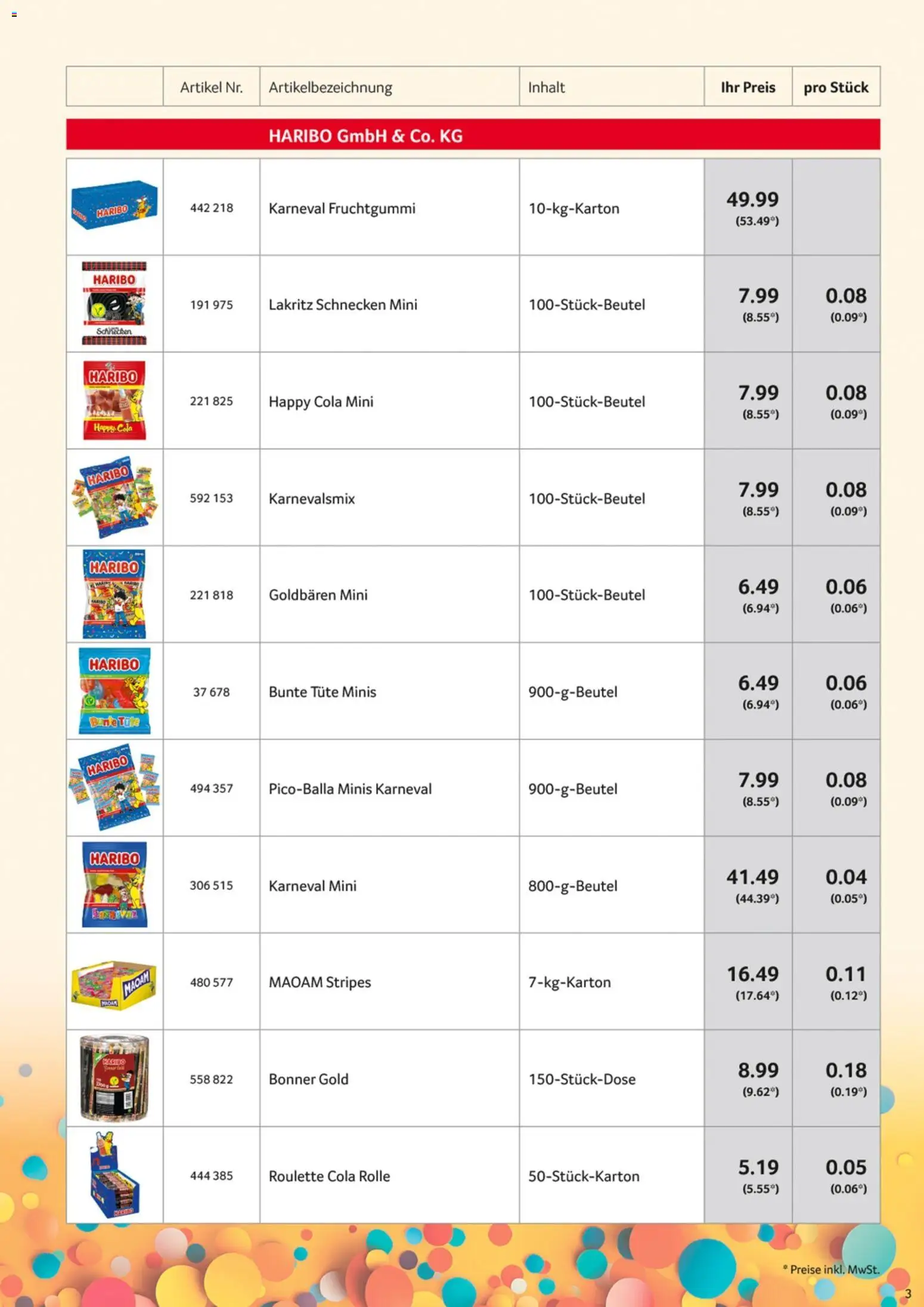 Selgros Karnevalssortiment - Seite 3 - gültig ab 01.11.2025