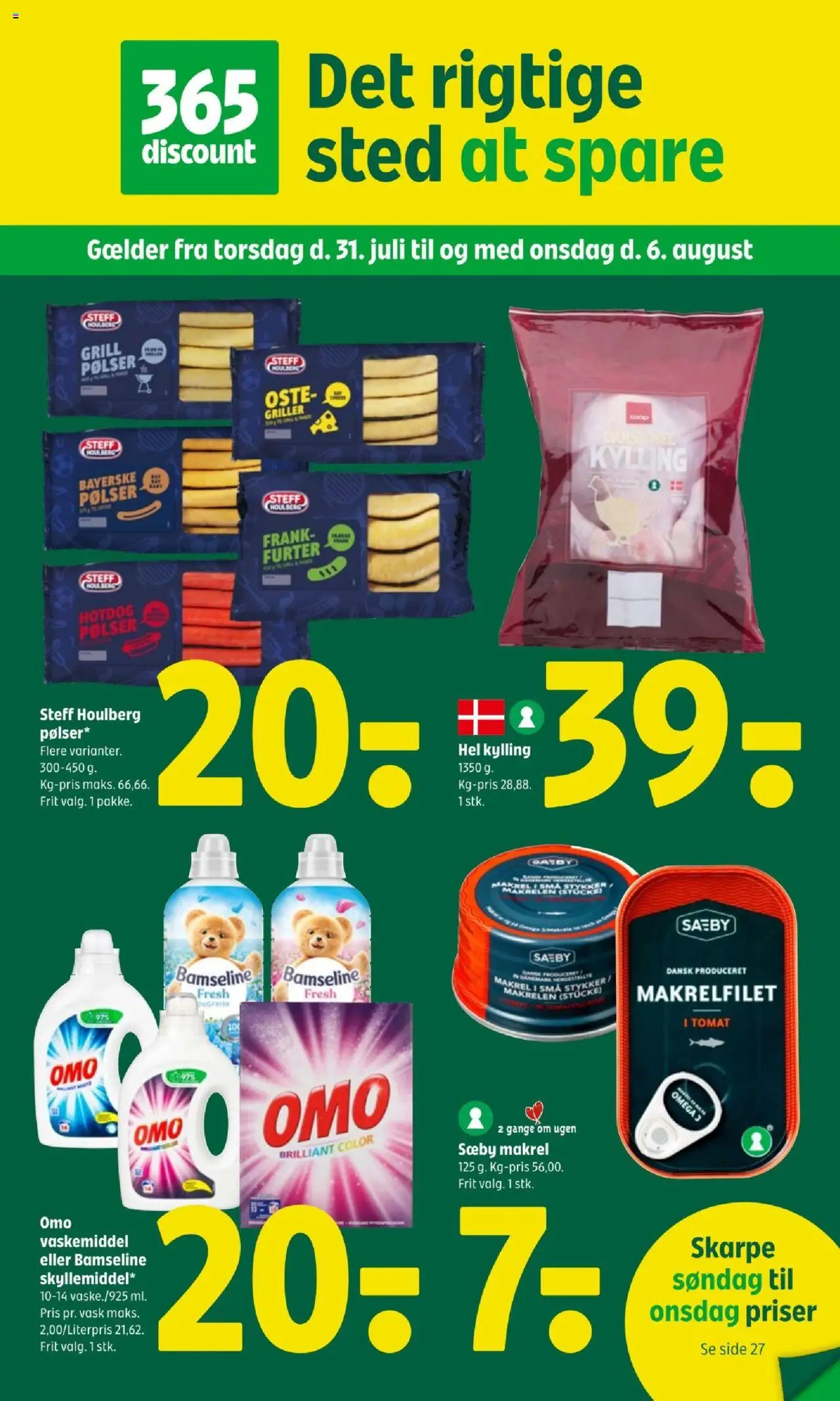Coop 365 - Tilbudsavis - side 1- gyldig fra 31/07/2025