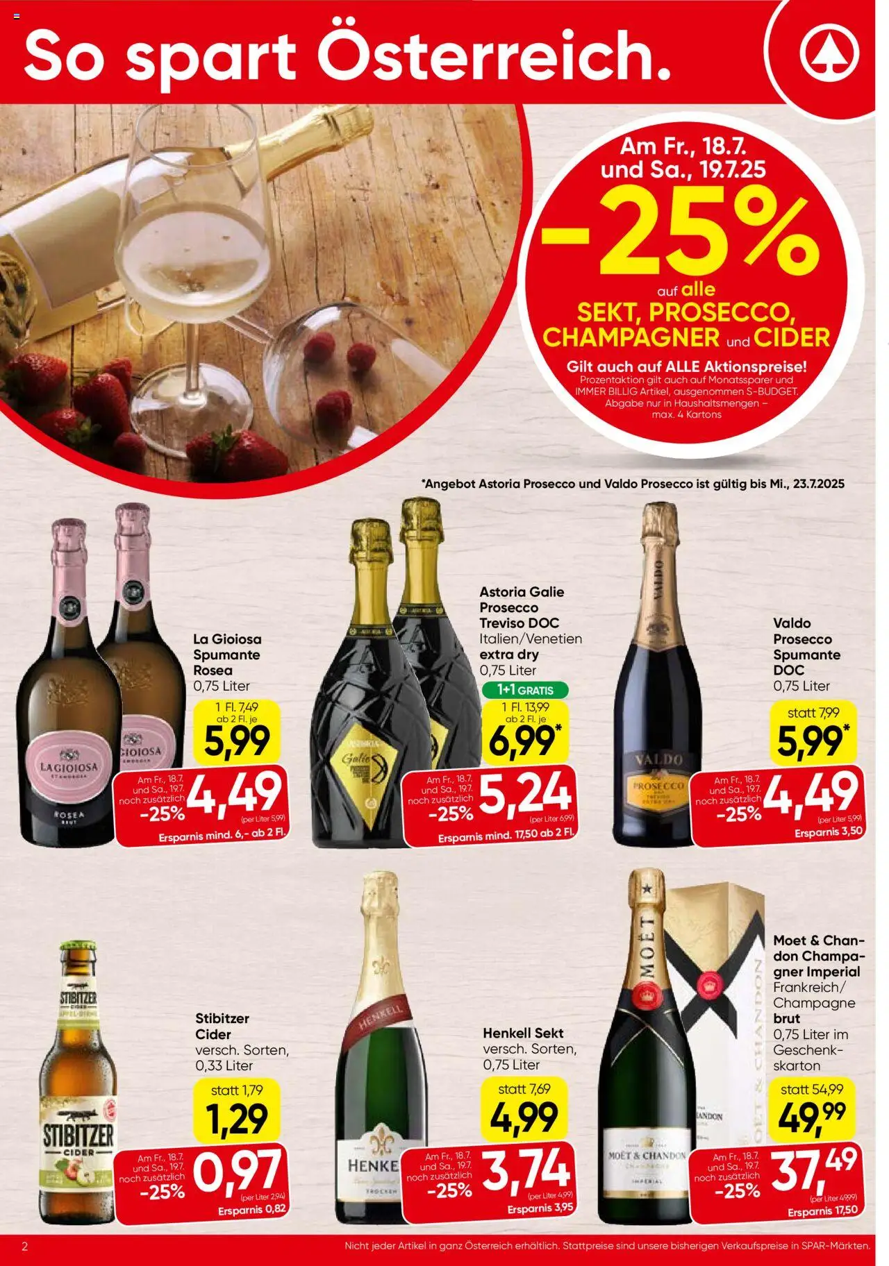 Spar Flugblatt - Oberösterreich - Seite 2- gültig ab 17.07.2025