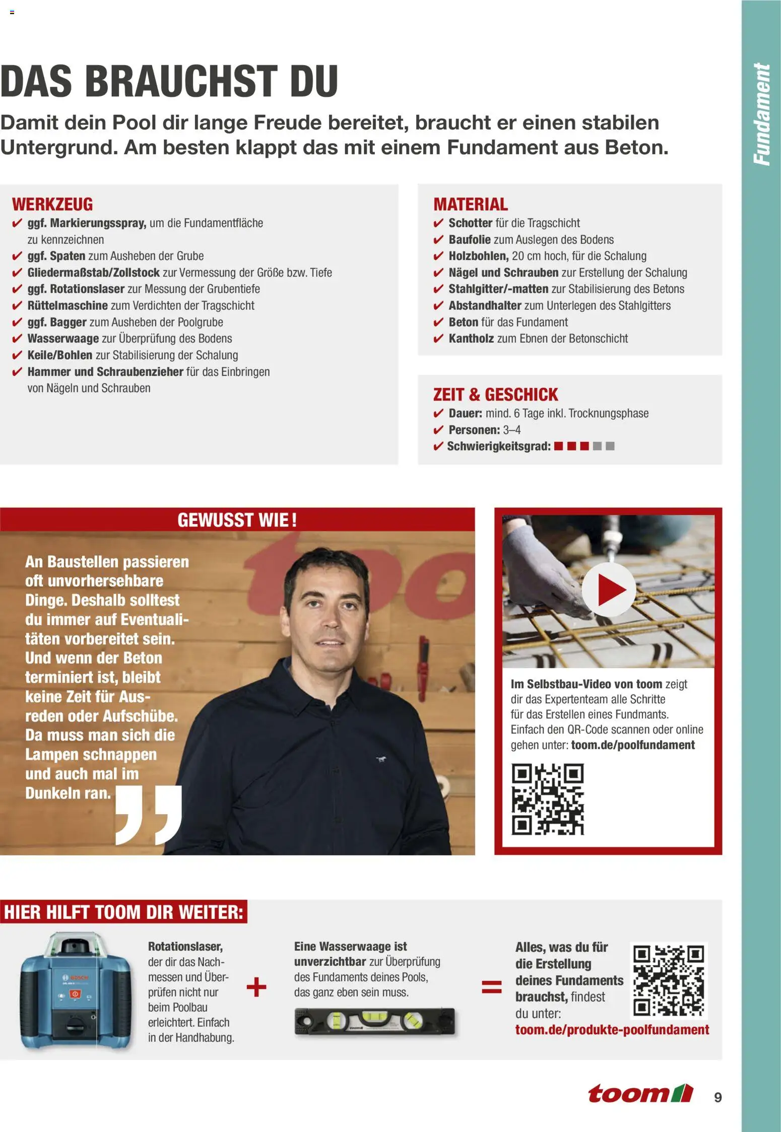 Toom Baumarkt Pool selber bauen - Seite 9 - gültig ab 01.01.2026